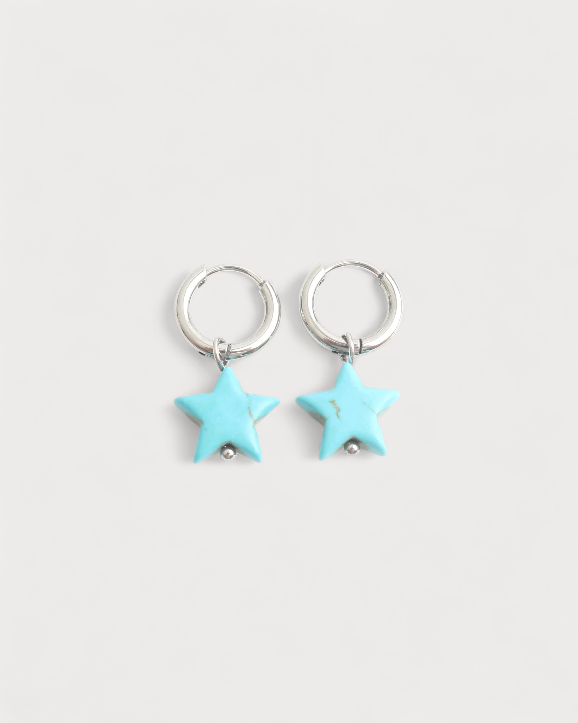 Bright Star - Ohrringe - Naturstein - Edelstahl