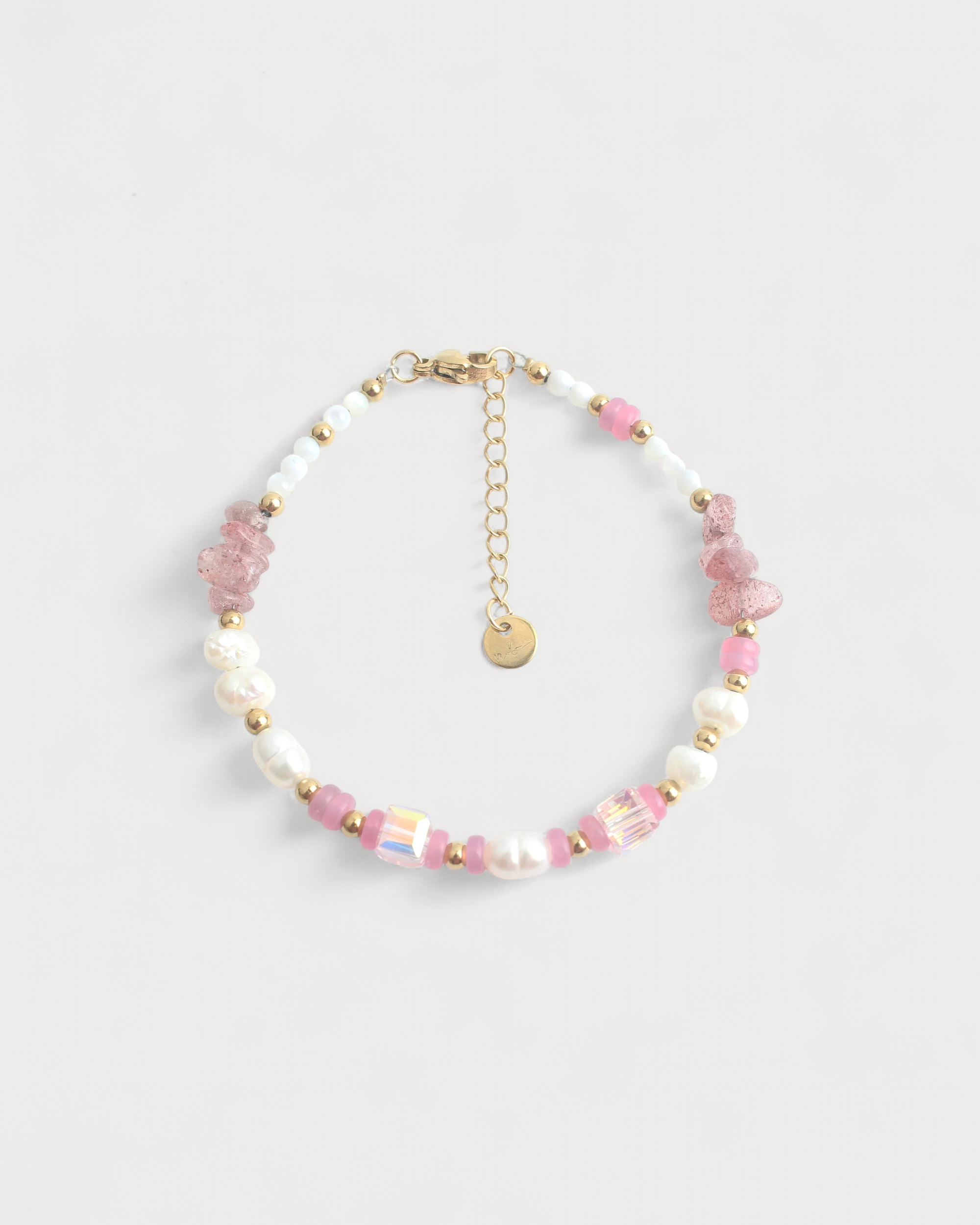 Maddi - Armband - Naturstein - Edelstahl