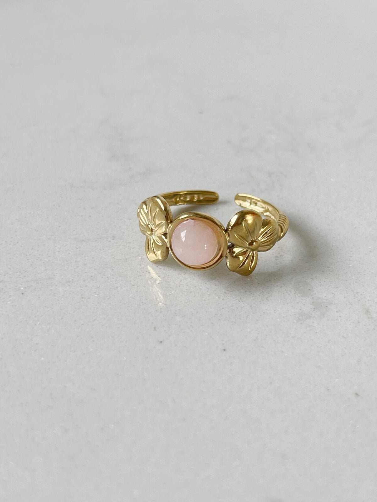 Flower Petal - Ring - Edelstahl - verstellbar