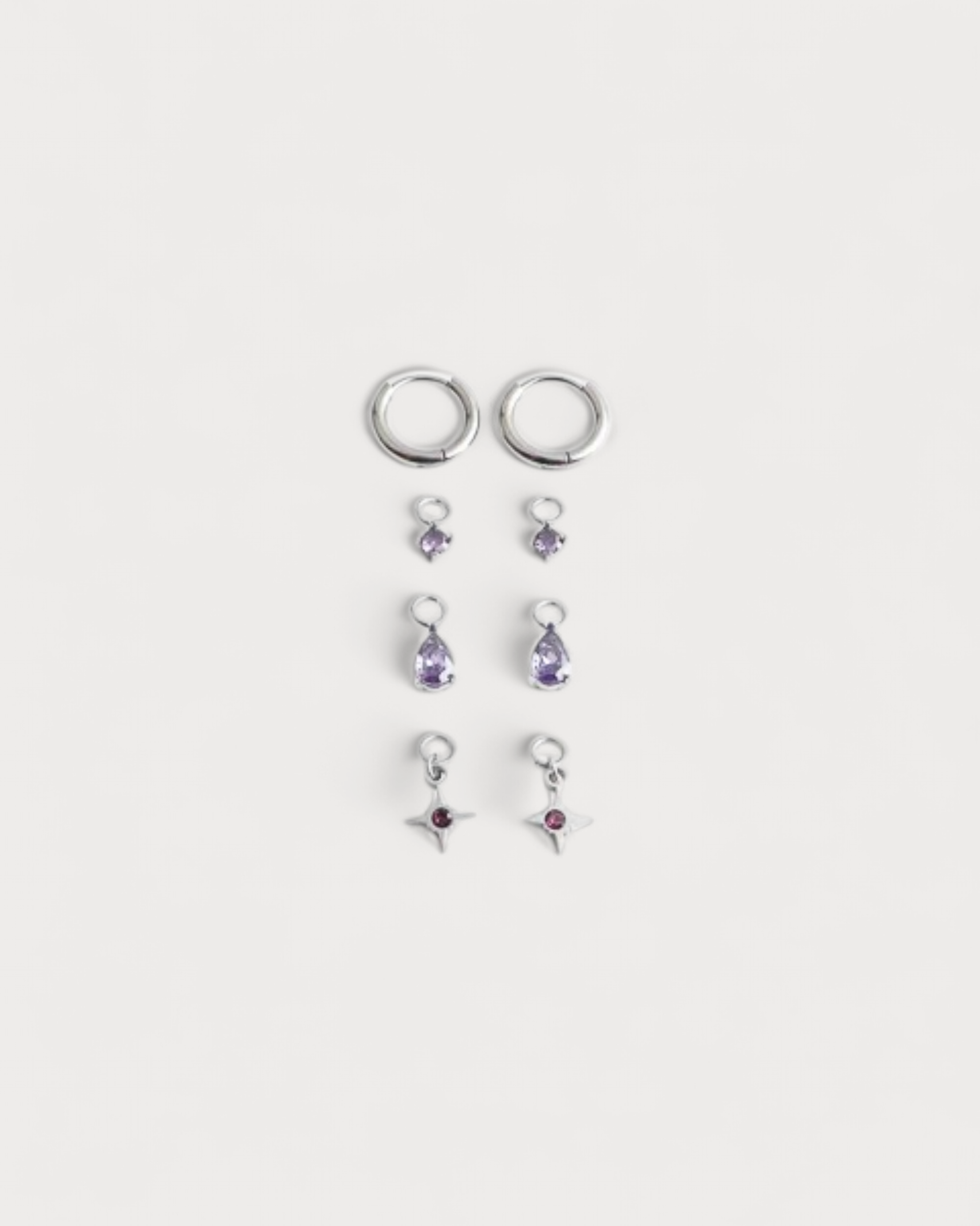 Birthstonebox Ohrringe – Set – Edelstahl