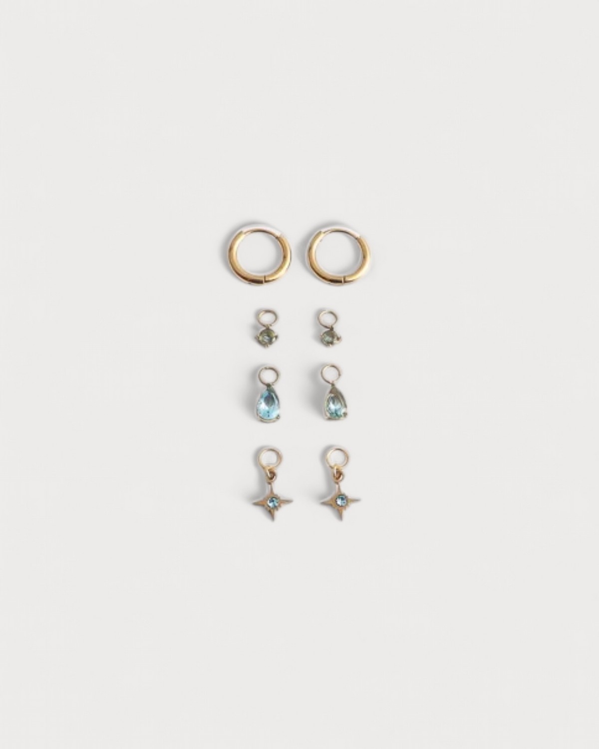 Birthstonebox Ohrringe – Set – Edelstahl