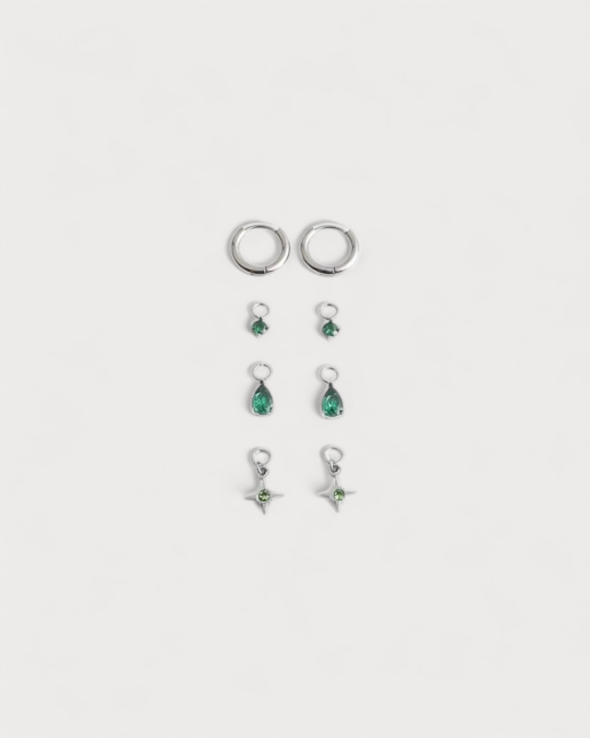 Birthstonebox Ohrringe – Set – Edelstahl