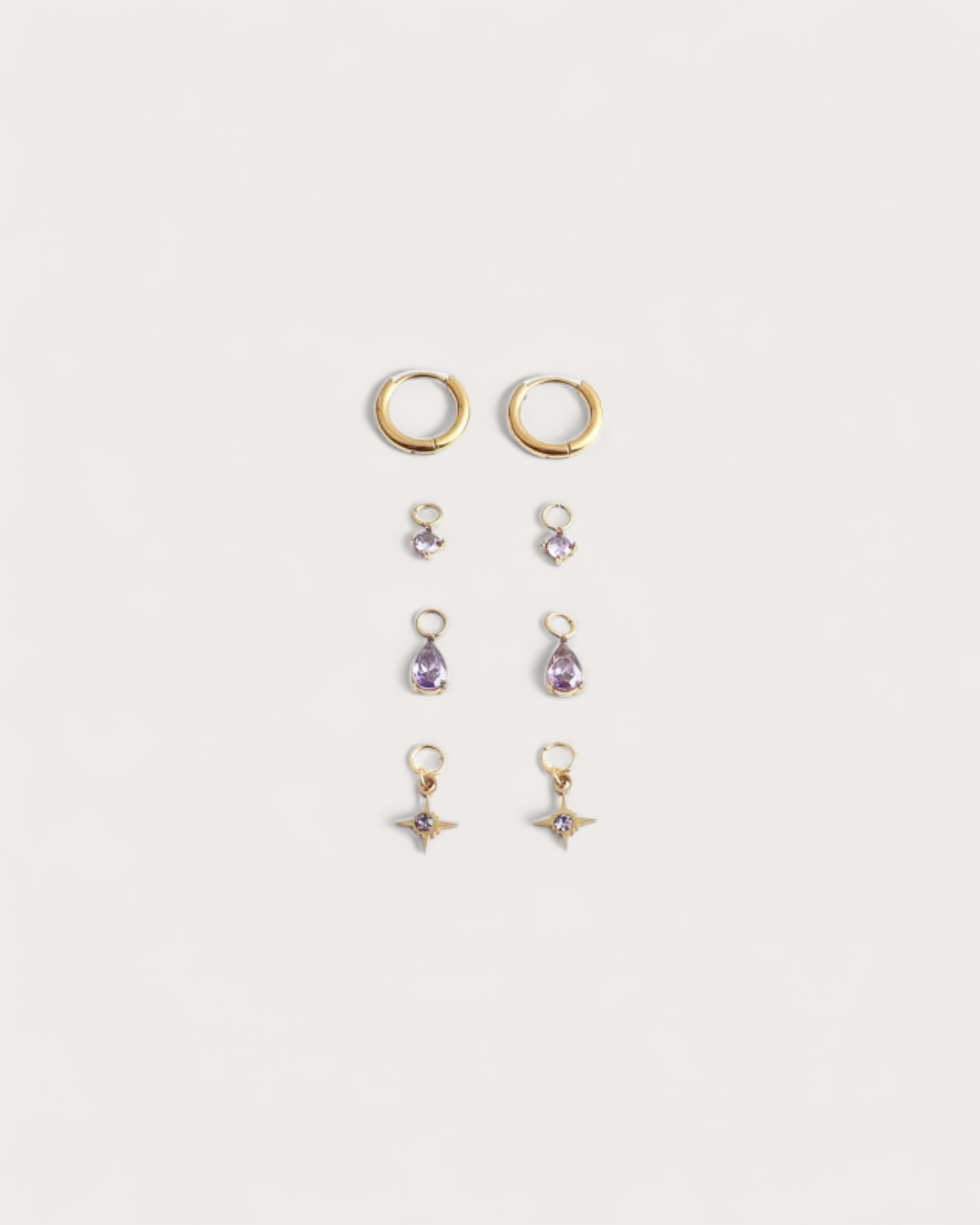 Birthstonebox Ohrringe – Set – Edelstahl