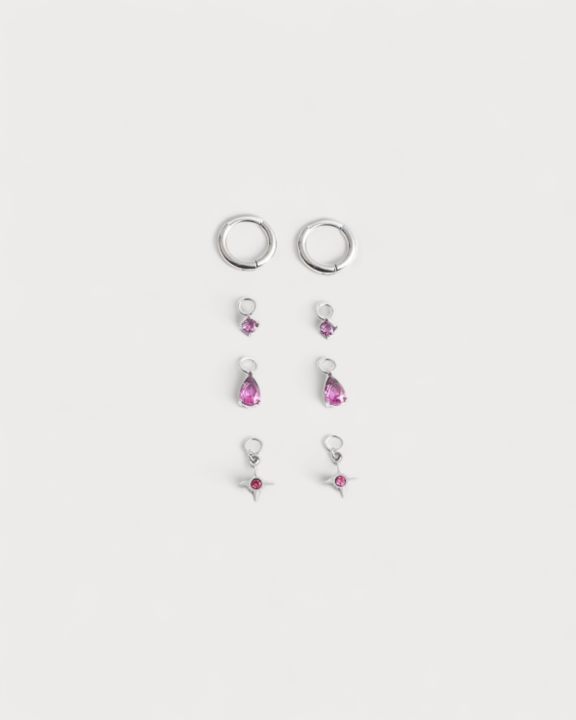 Birthstonebox Ohrringe – Set – Edelstahl