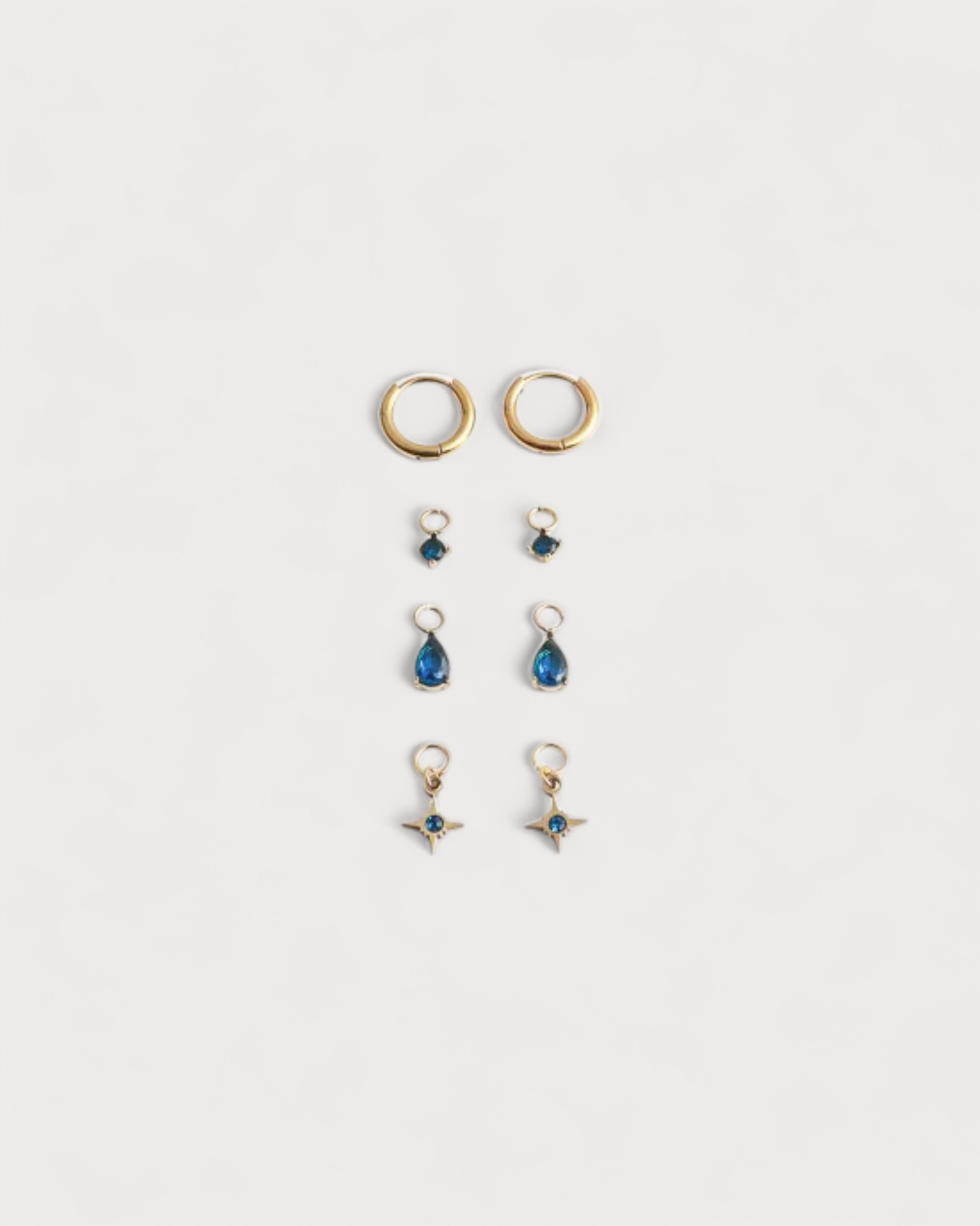 Birthstonebox Ohrringe – Set – Edelstahl