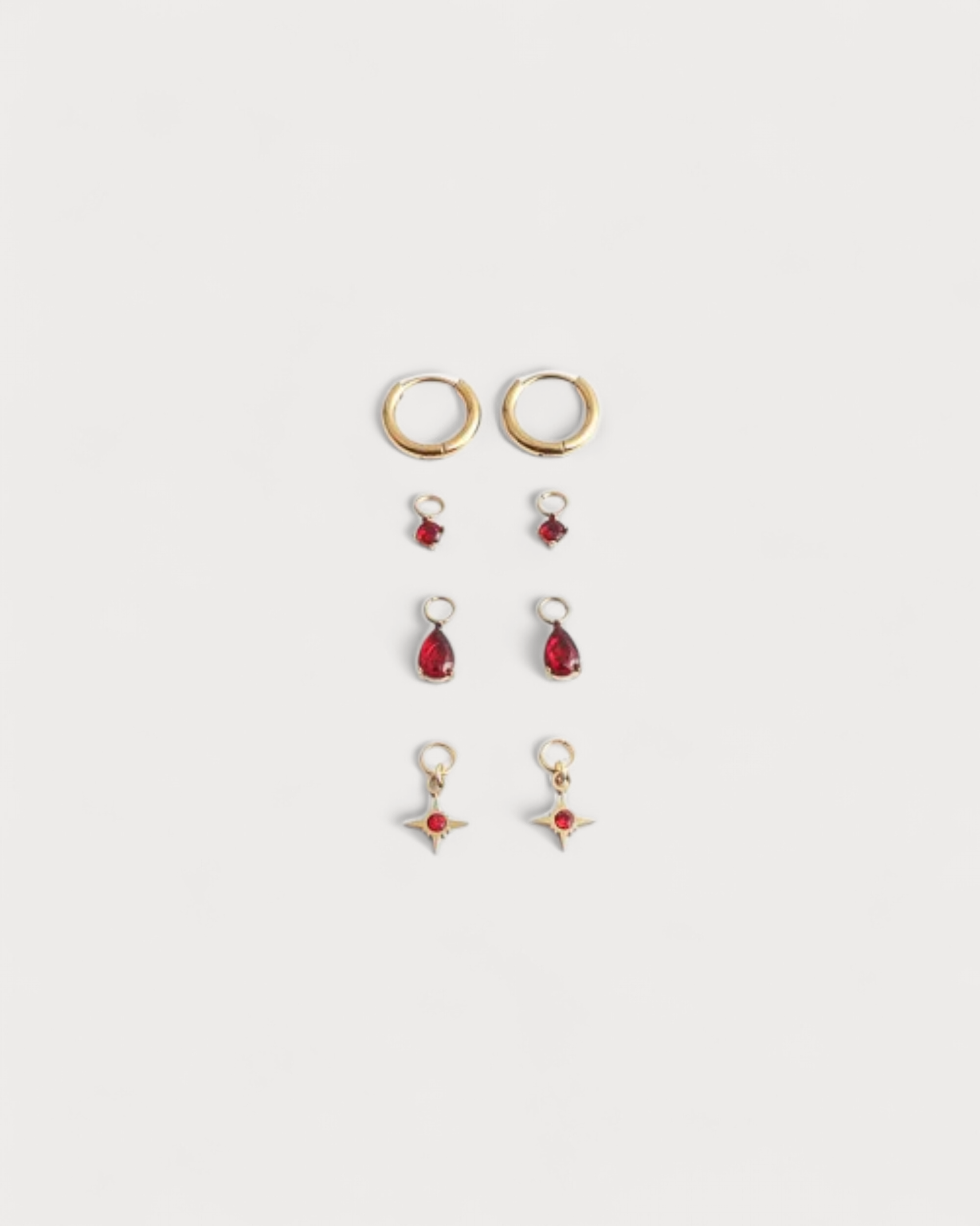 Birthstonebox Ohrringe – Set – Edelstahl
