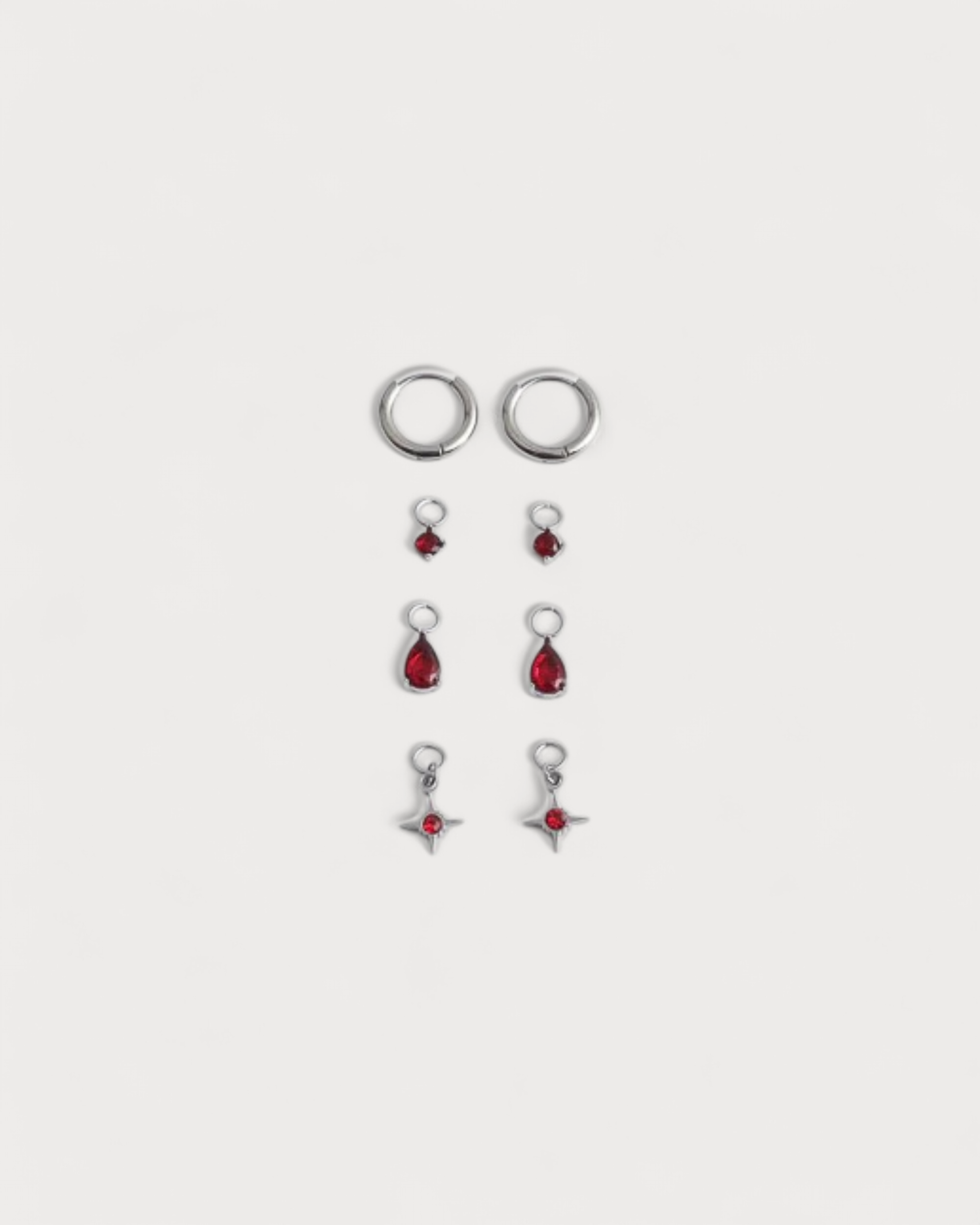 Birthstonebox Ohrringe – Set – Edelstahl