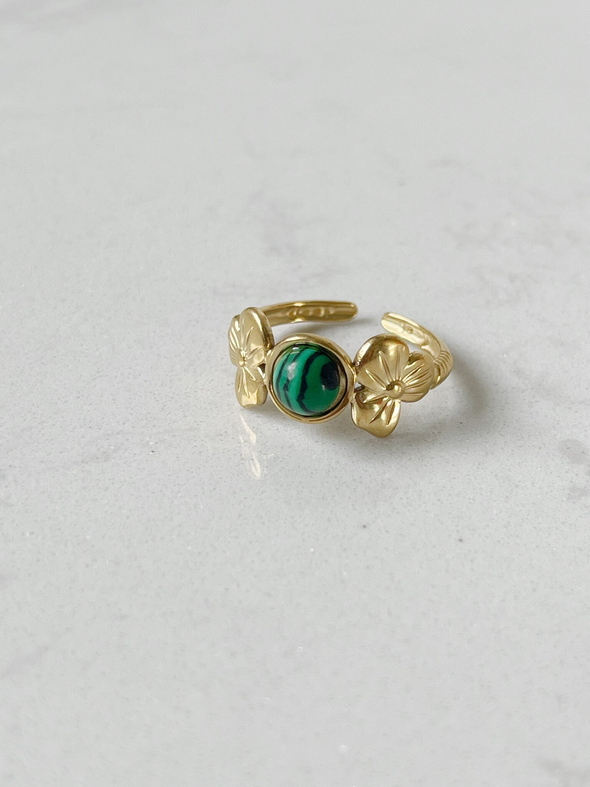 Flower Petal - Ring - Edelstahl - verstellbar