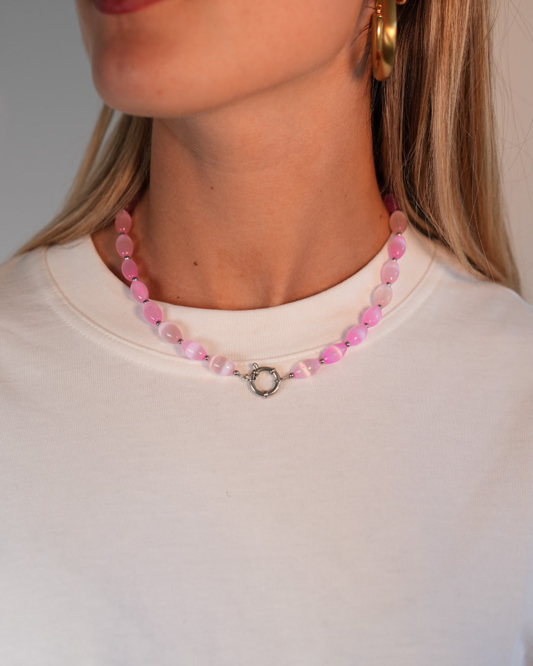 Opaline - Halskette - Edelstahl