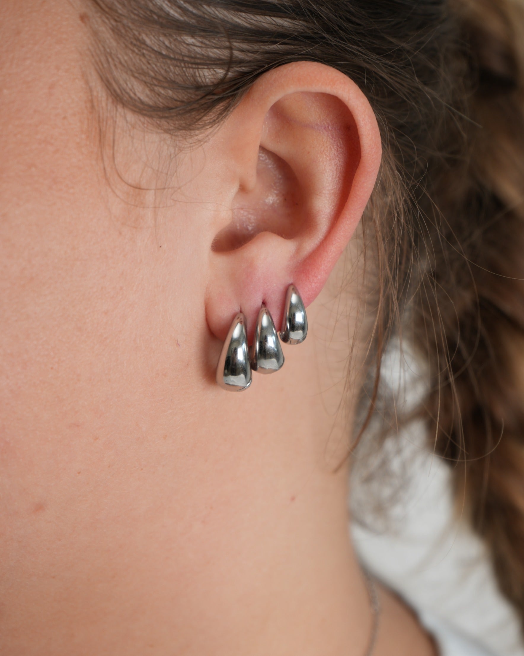 Crush Hoops - Ohrringe - Edelstahl