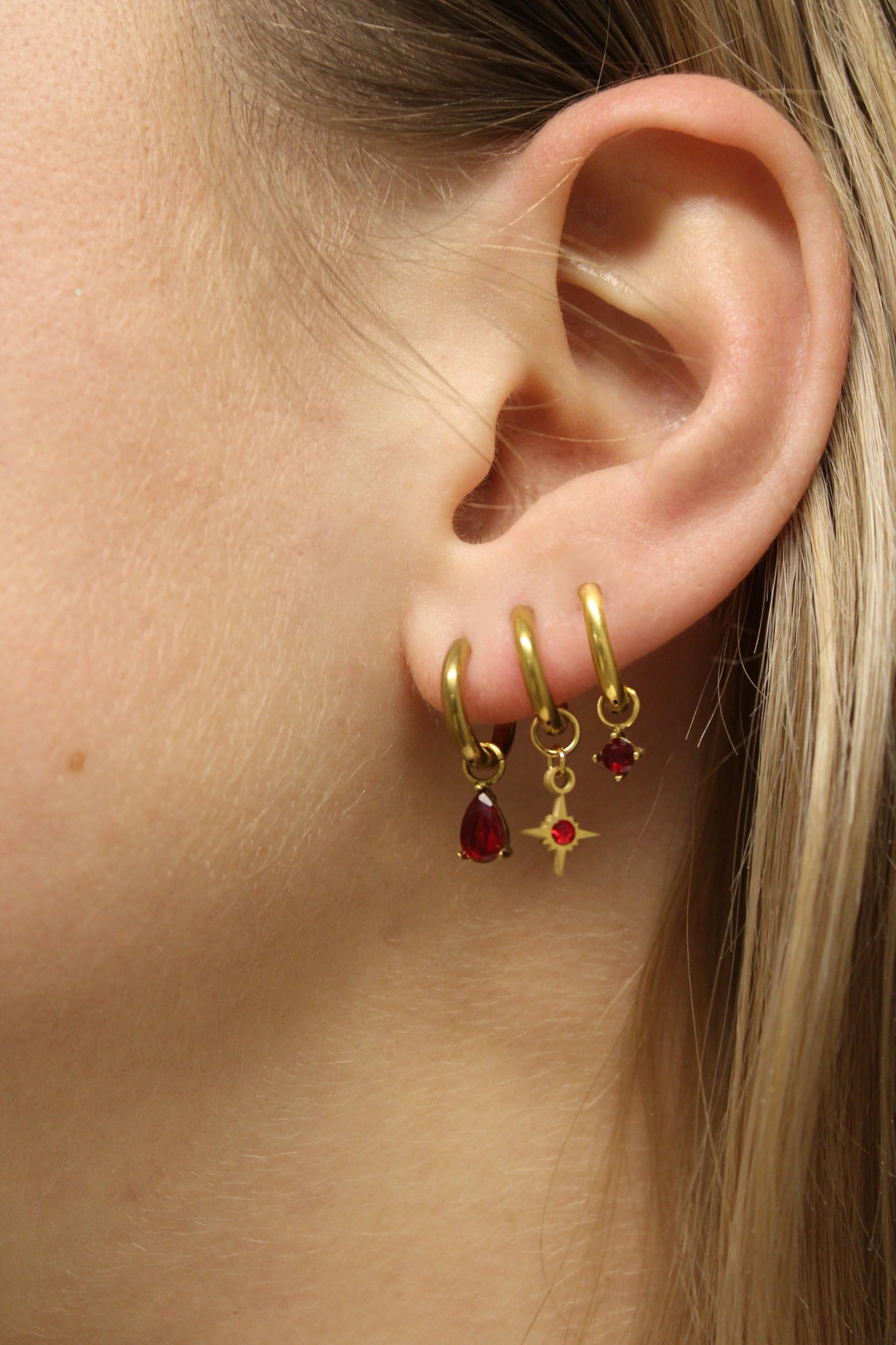 Birthstonebox Ohrringe – Set – Edelstahl