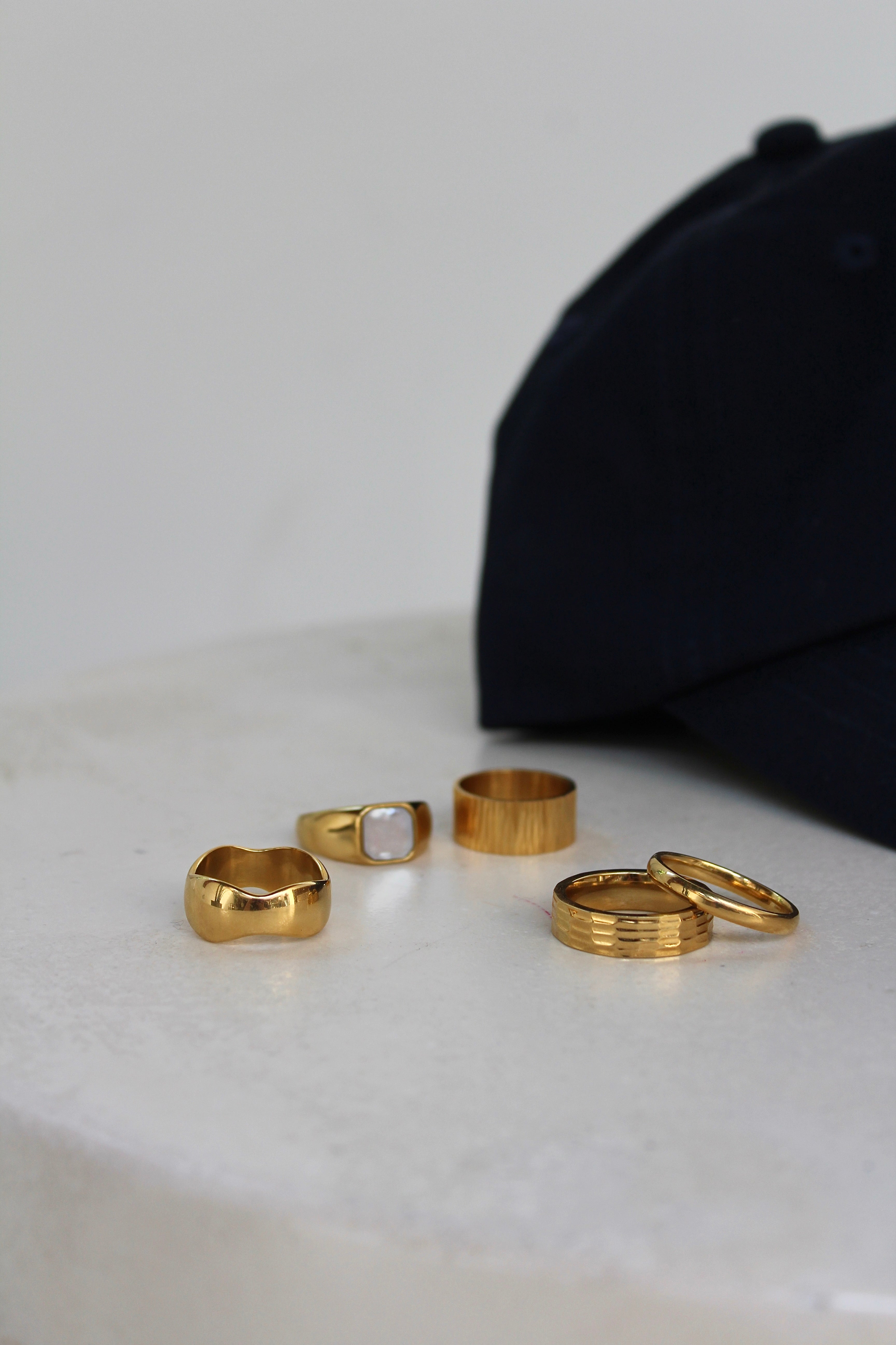 Wavey - Ring - Edelstahl
