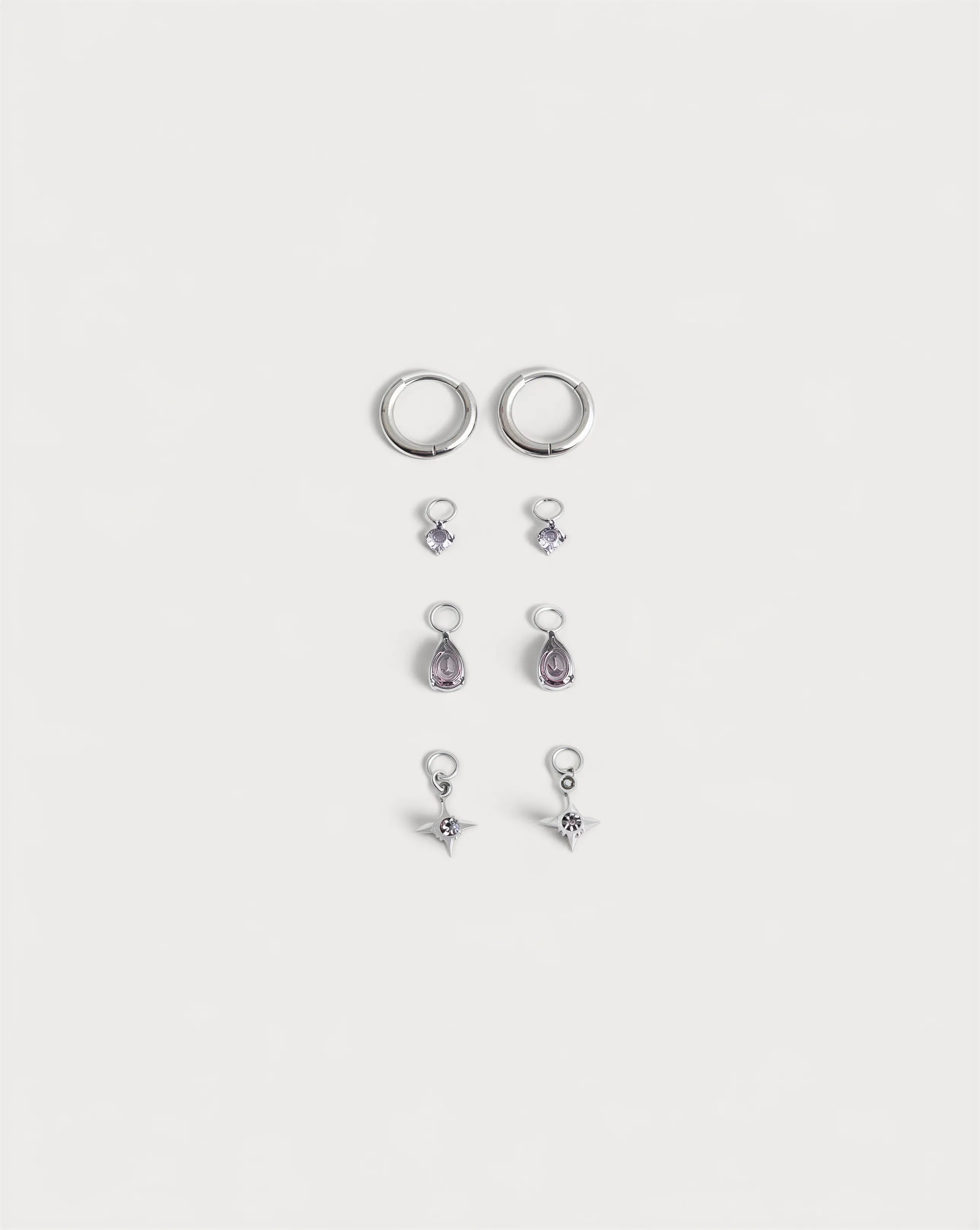 Birthstonebox Ohrringe – Set – Edelstahl