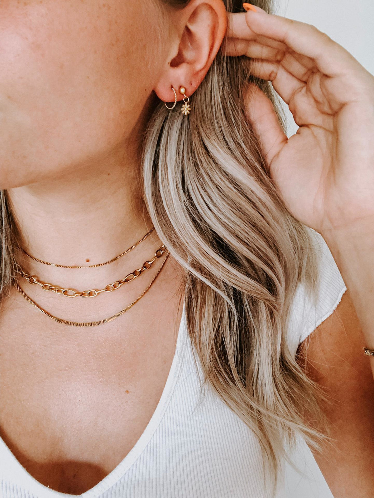 Small Twisted Hoops - Ohrringe - Edelstahl