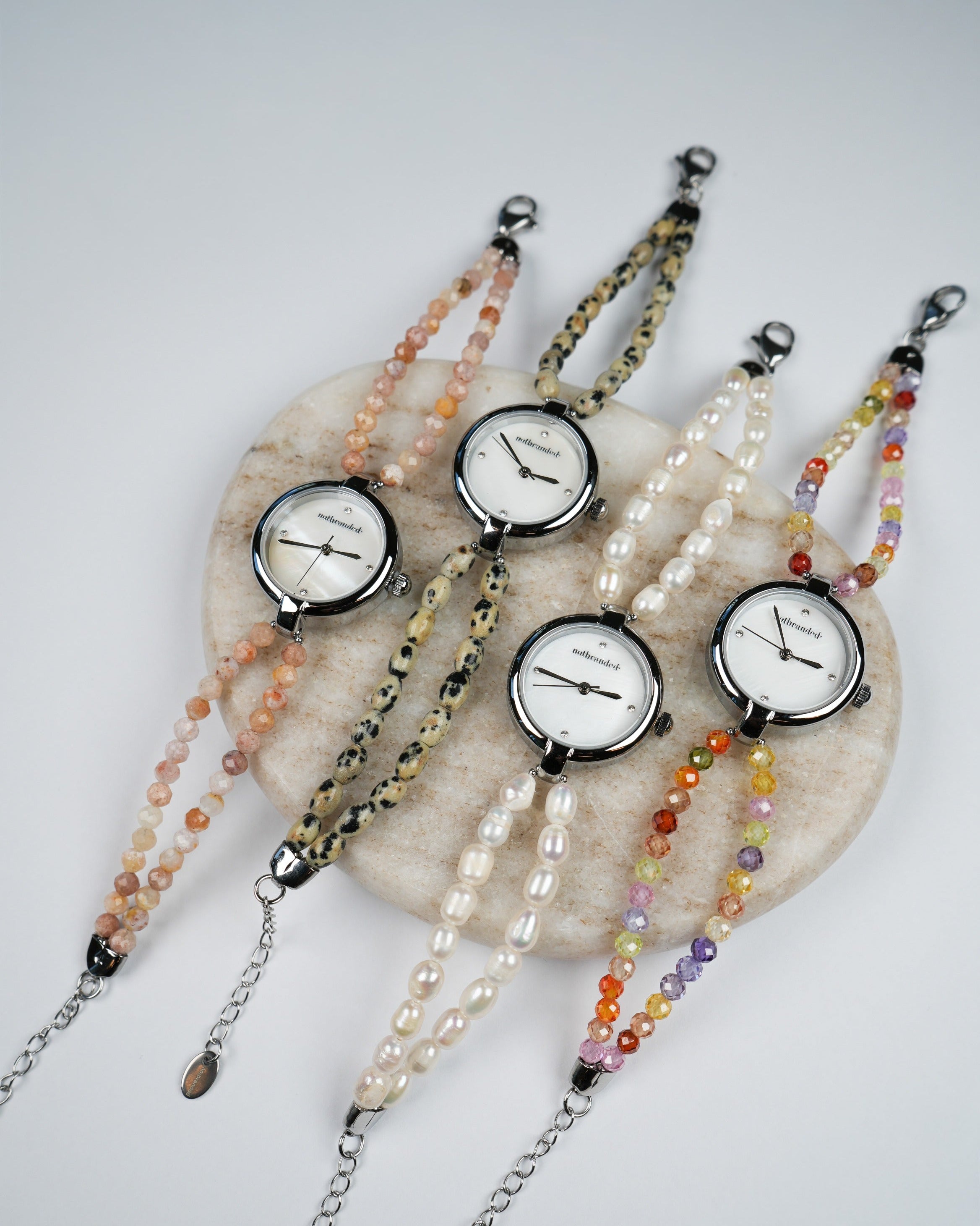 Noelia - Uhr – Naturstein - Edelstahl
