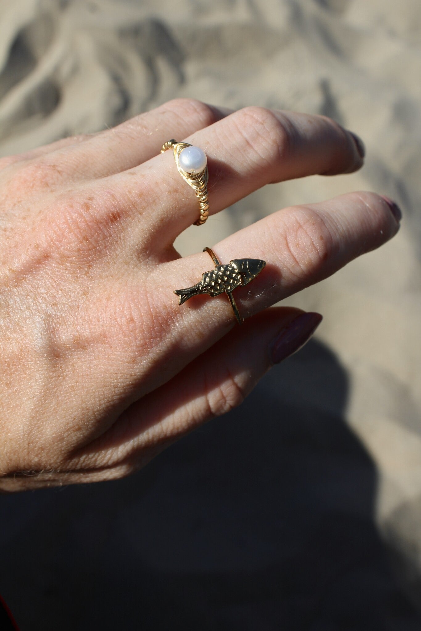 Fish - Ring - Edelstahl - Verstellbar
