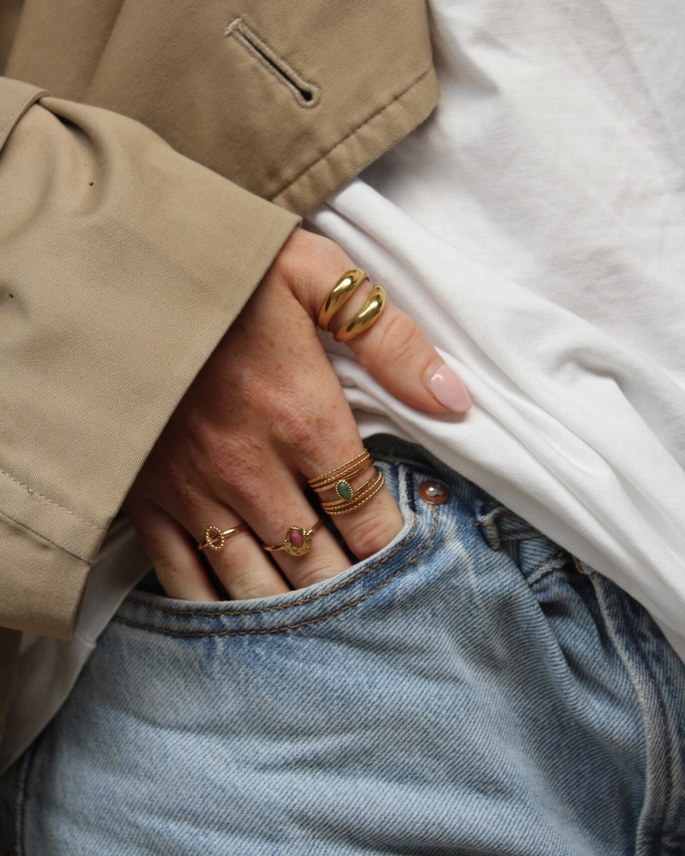 Alita - Ring - Edelstahl - verstellbar