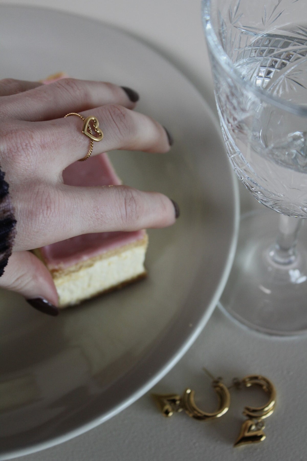 Offenes Herz - Ring - Edelstahl - verstellbar