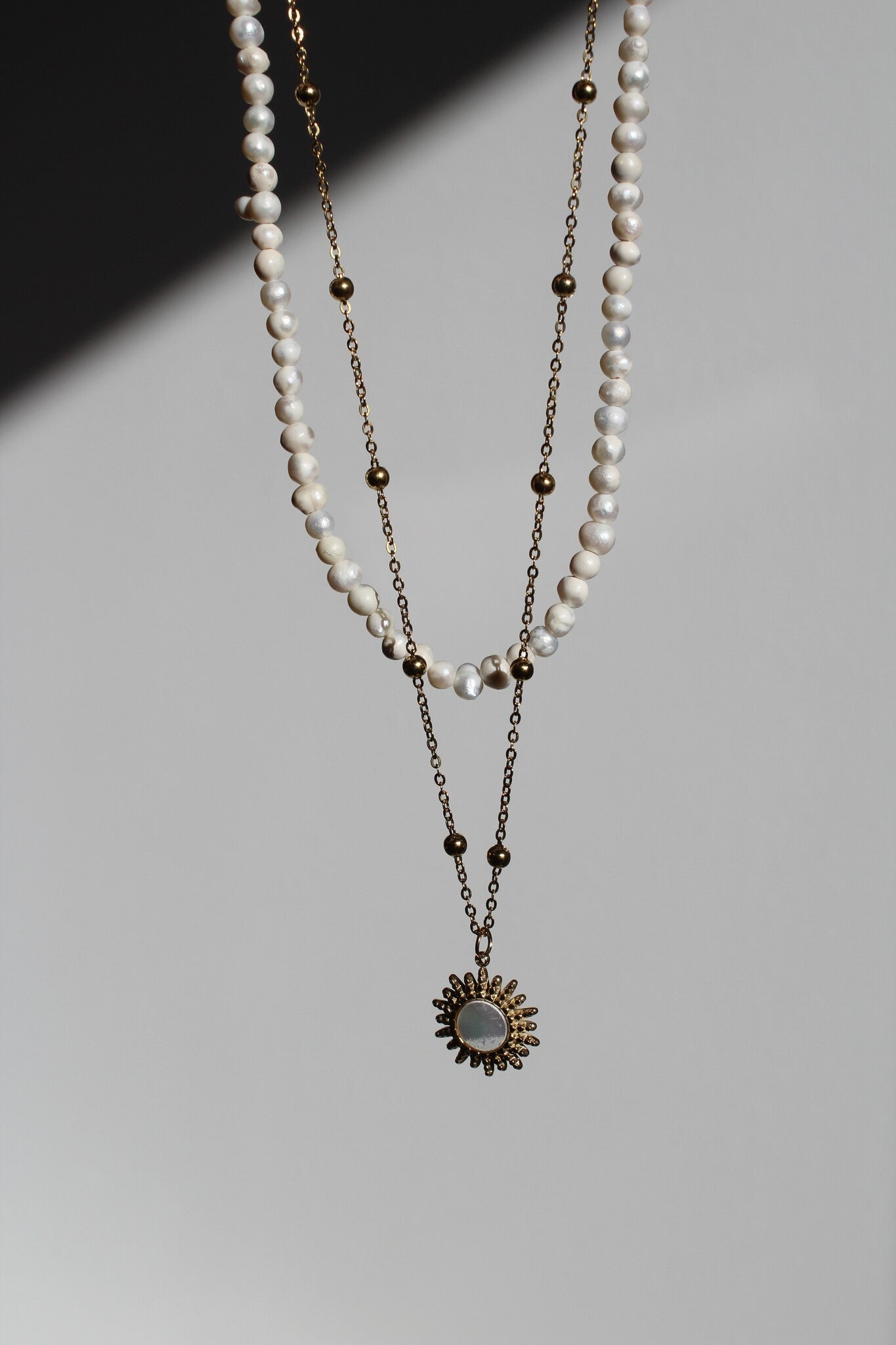 100% Real Fresh Water Pearl - Halskette - Edelstahl