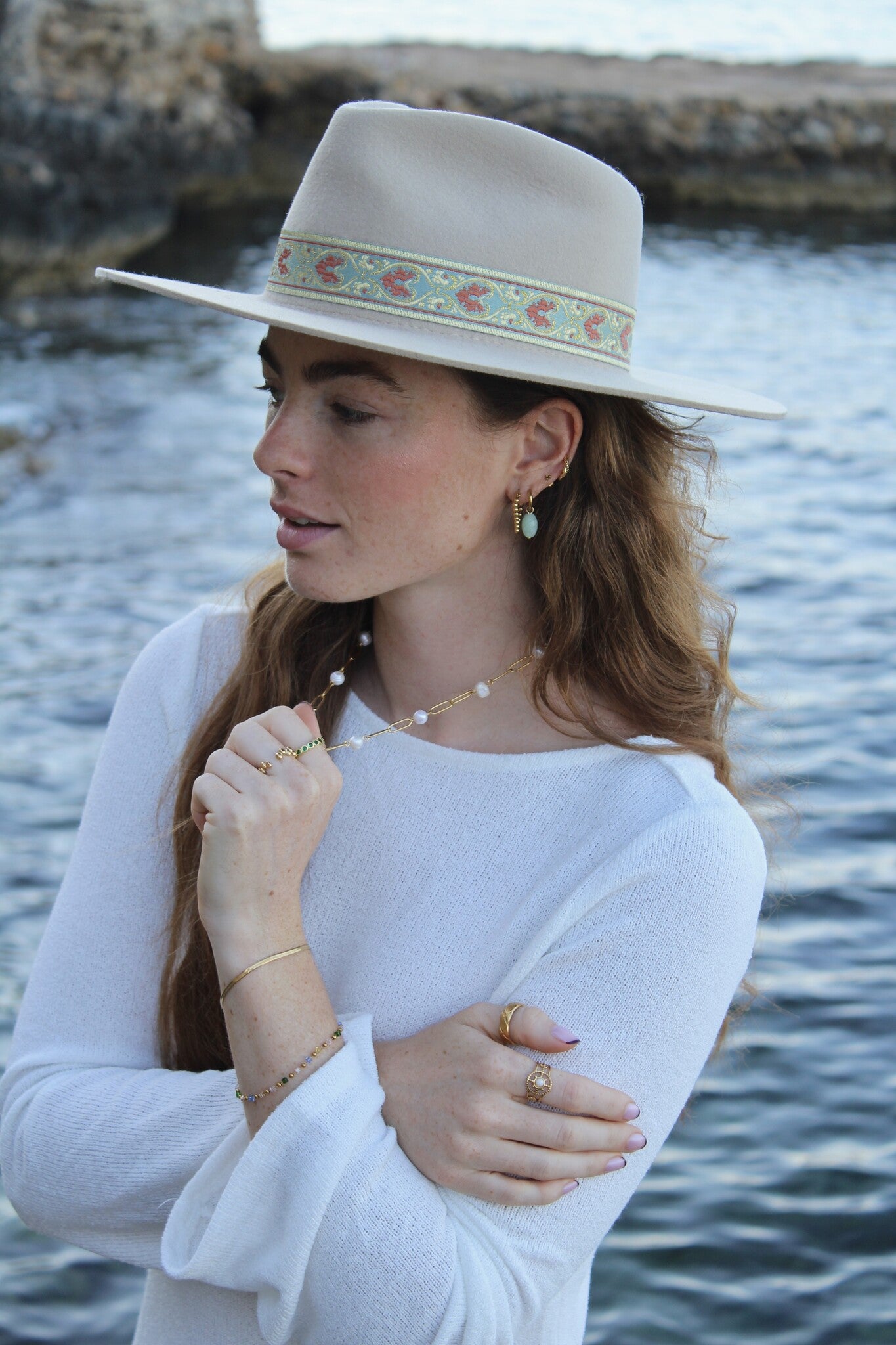 Pearly Chain - Halskette - Edelstahl