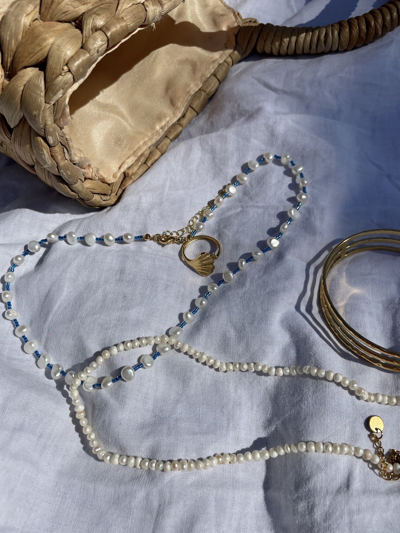 100% Real Fresh Water Pearl - Halskette - Edelstahl