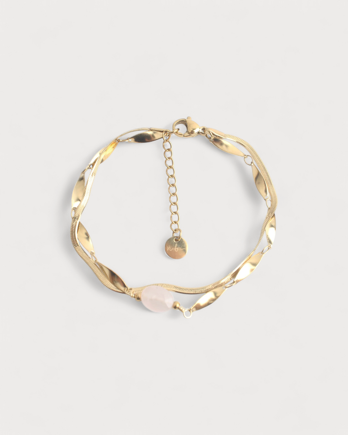 Noralie - Armband - Naturstein - Edelstahl