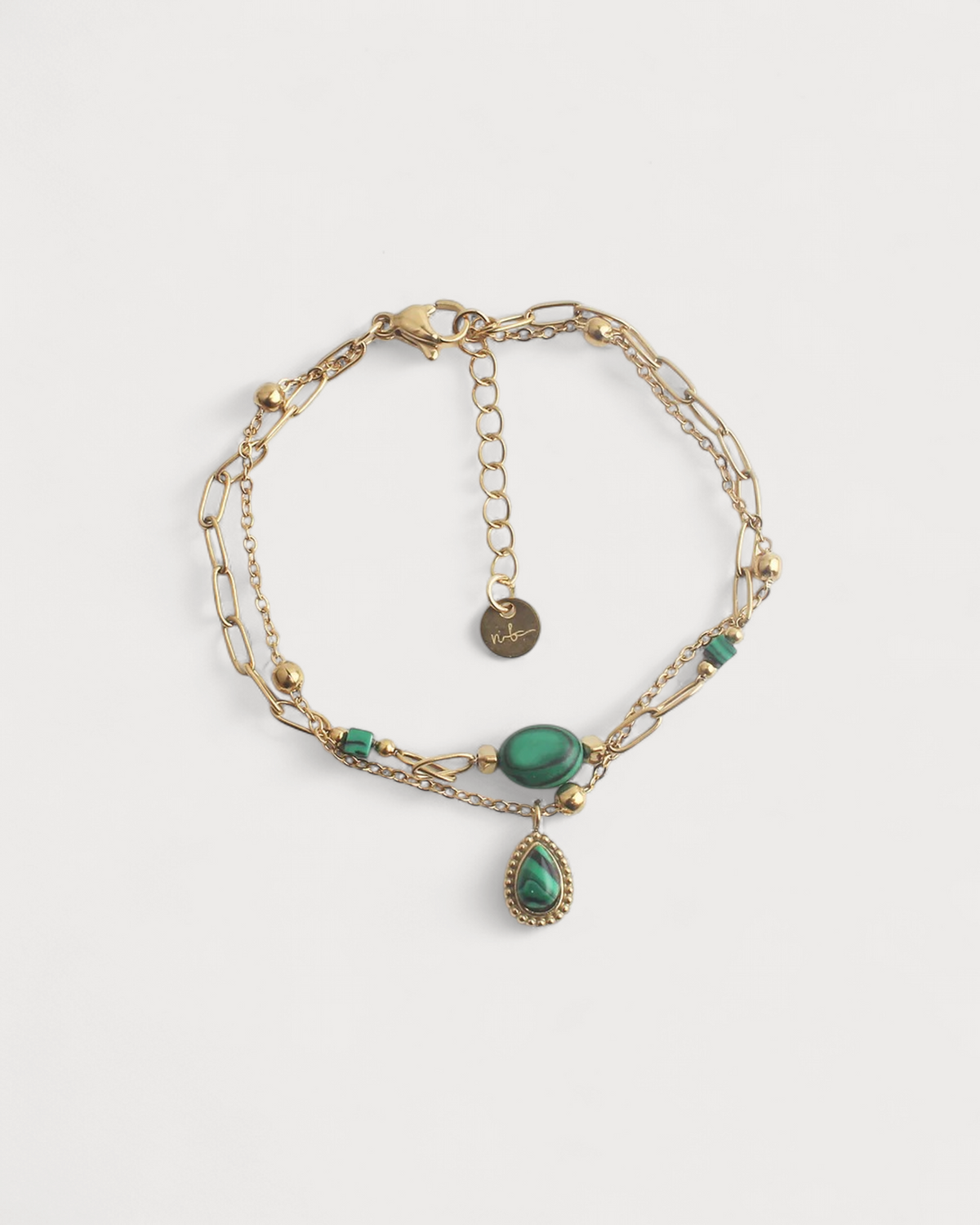 Kela - Armband - Naturstein - Edelstahl