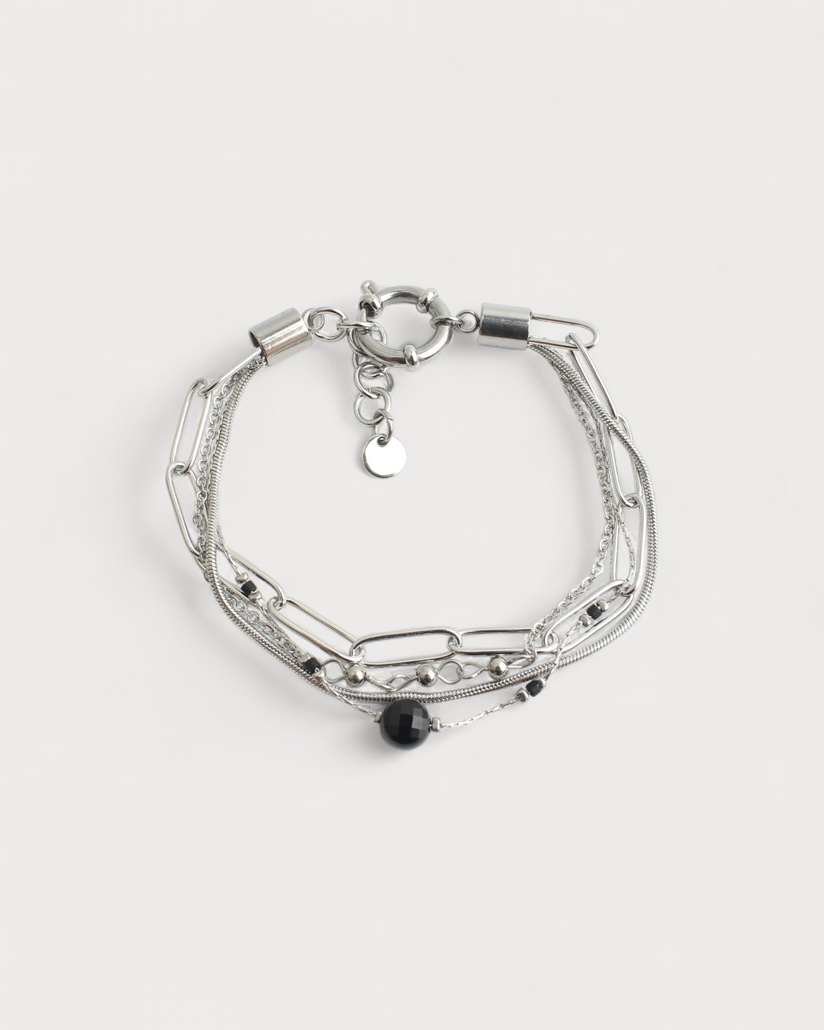 Eloise - Armband - Naturstein - 4 Schichten - Edelstahl