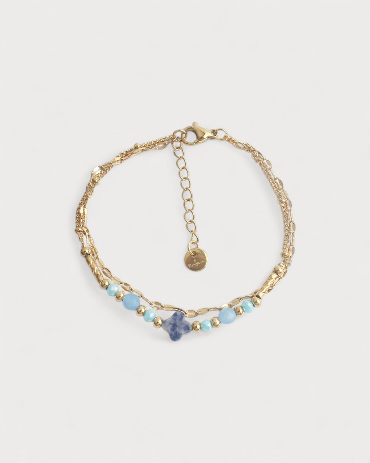 Madeleine - Armband - Naturstein - Edelstahl