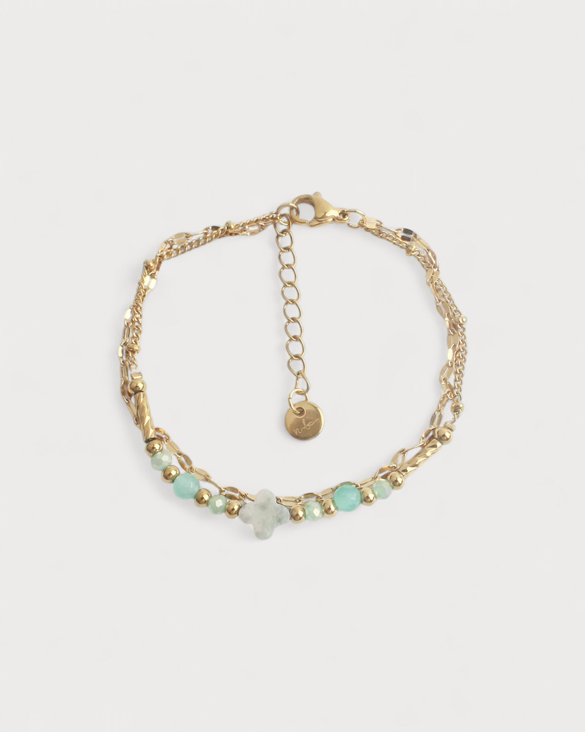Madeleine - Armband - Naturstein - Edelstahl