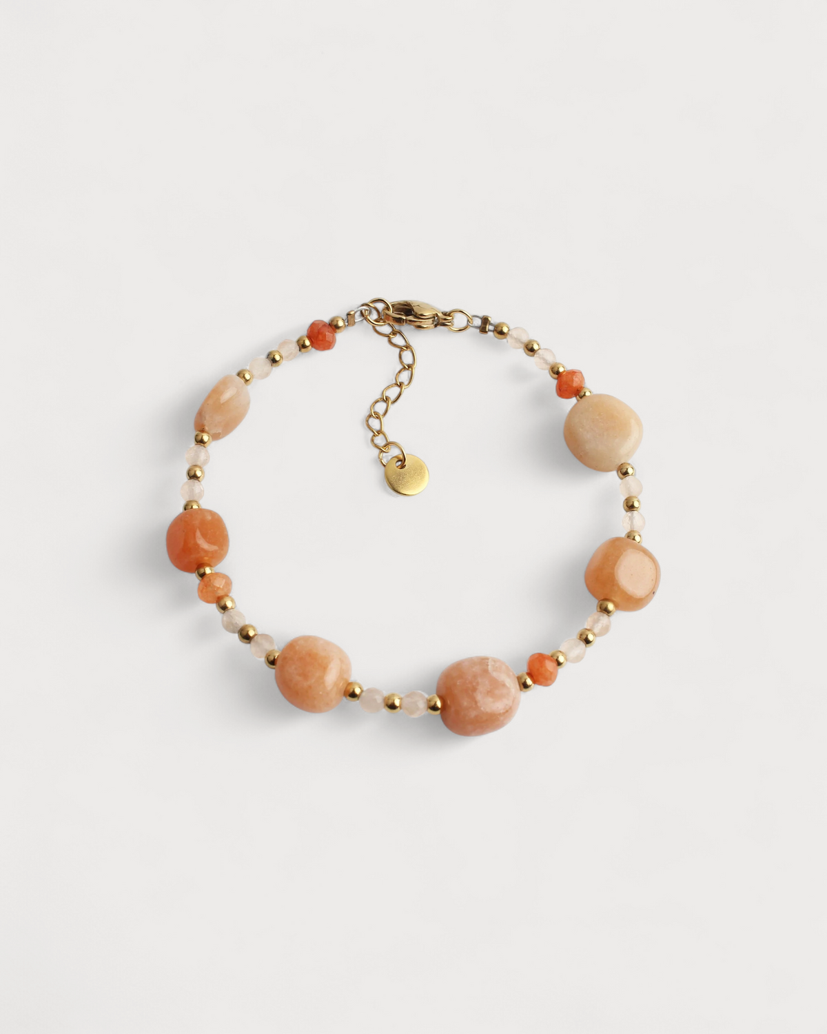 Indy - Armband - Naturstein - Edelstahl