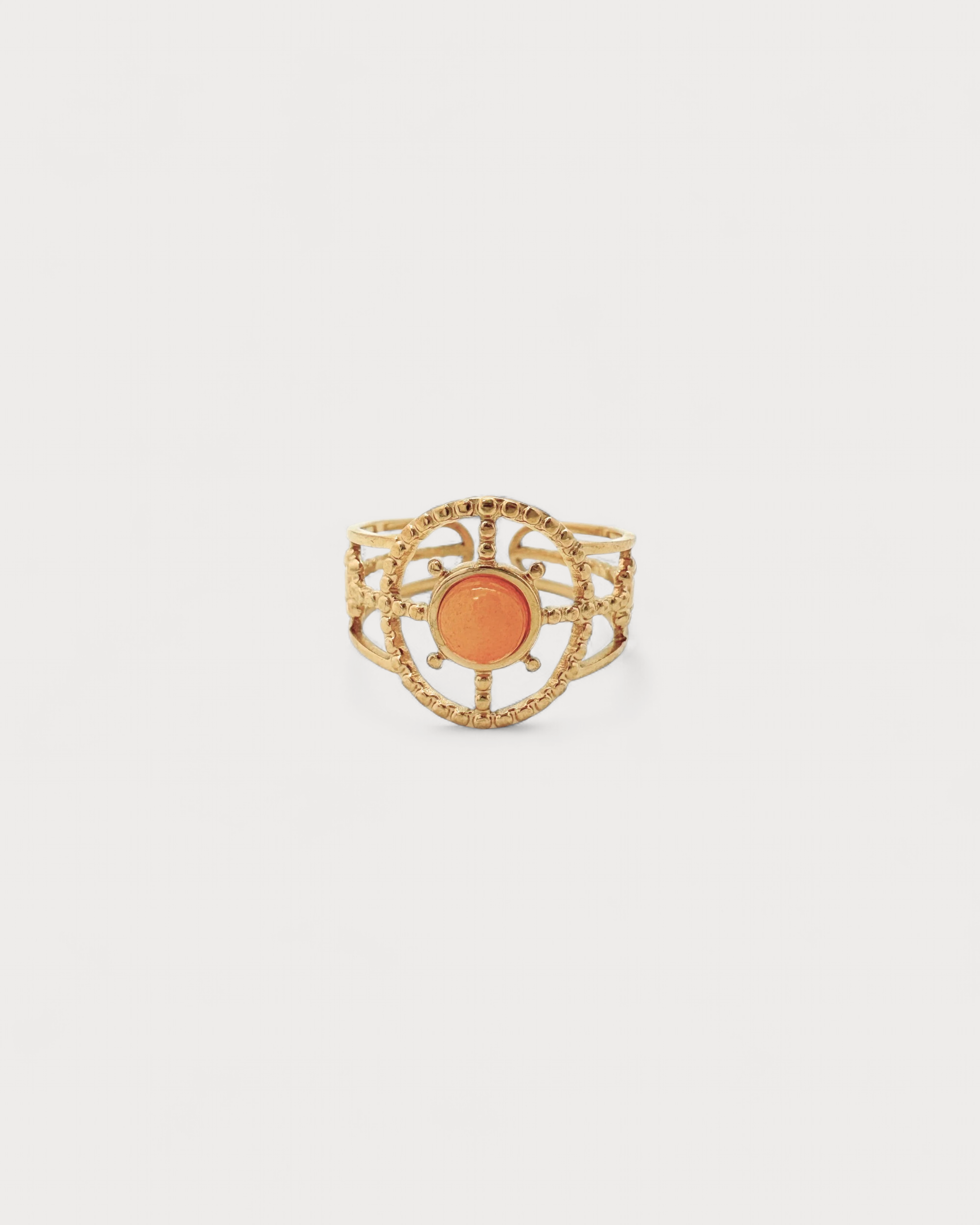 Sonnenschein - Ring - Edelstahl - verstellbar