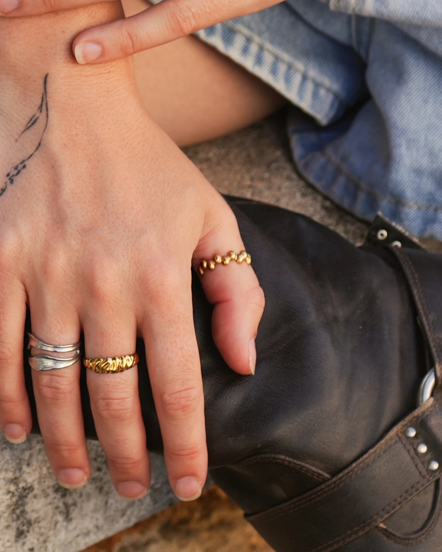 Mariella - Ring - Edelstahl - verstellbar