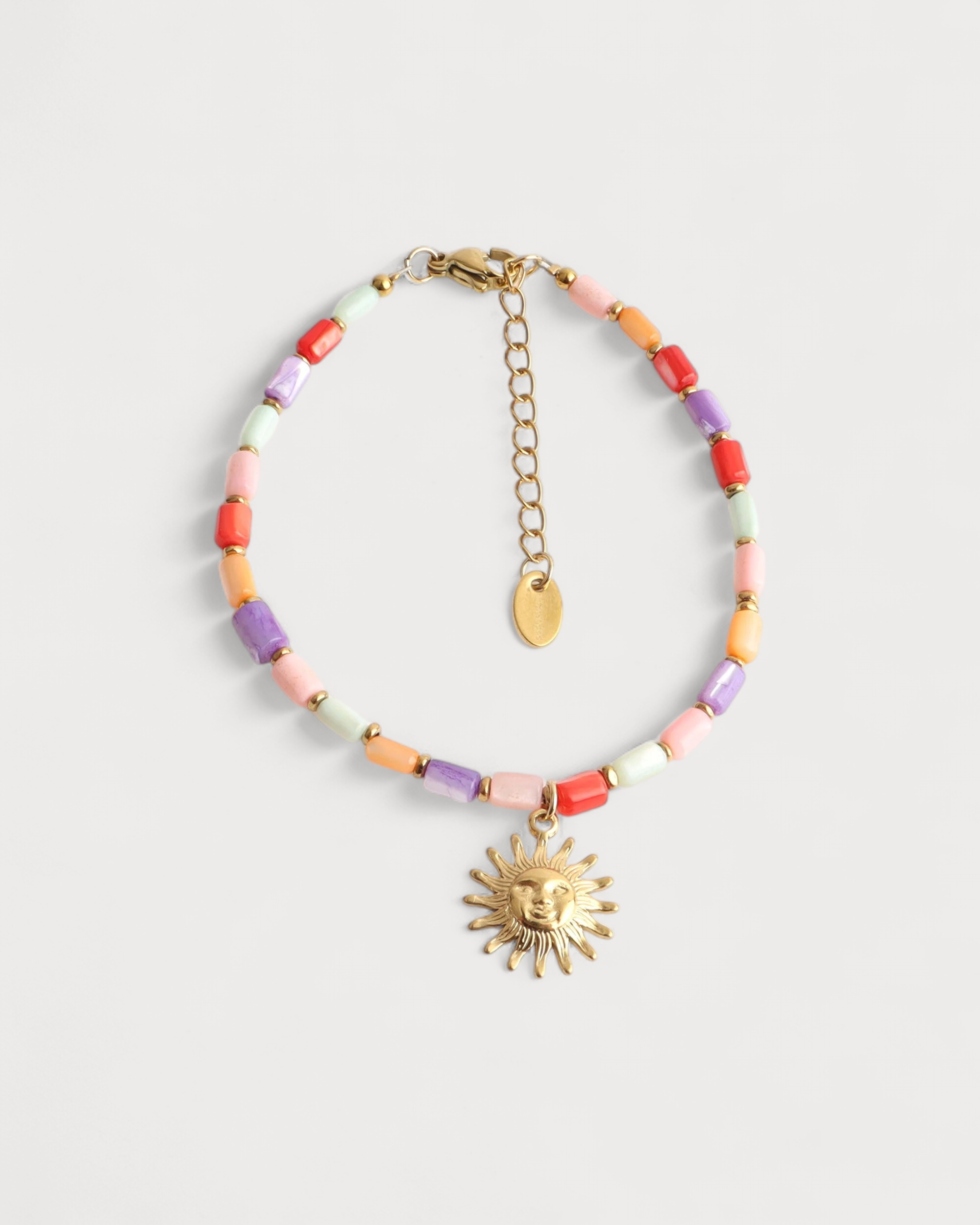 Sun Kissed - Armband - Naturstein - Edelstahl