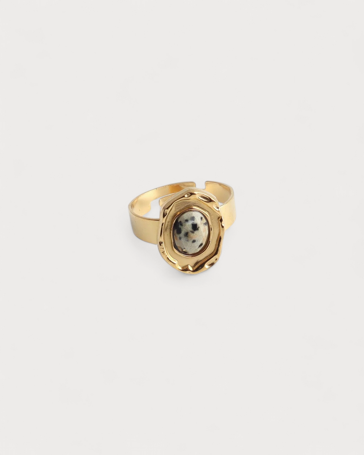 Salomé - Ring - Naturstein - Edelstahl - Verstellbar