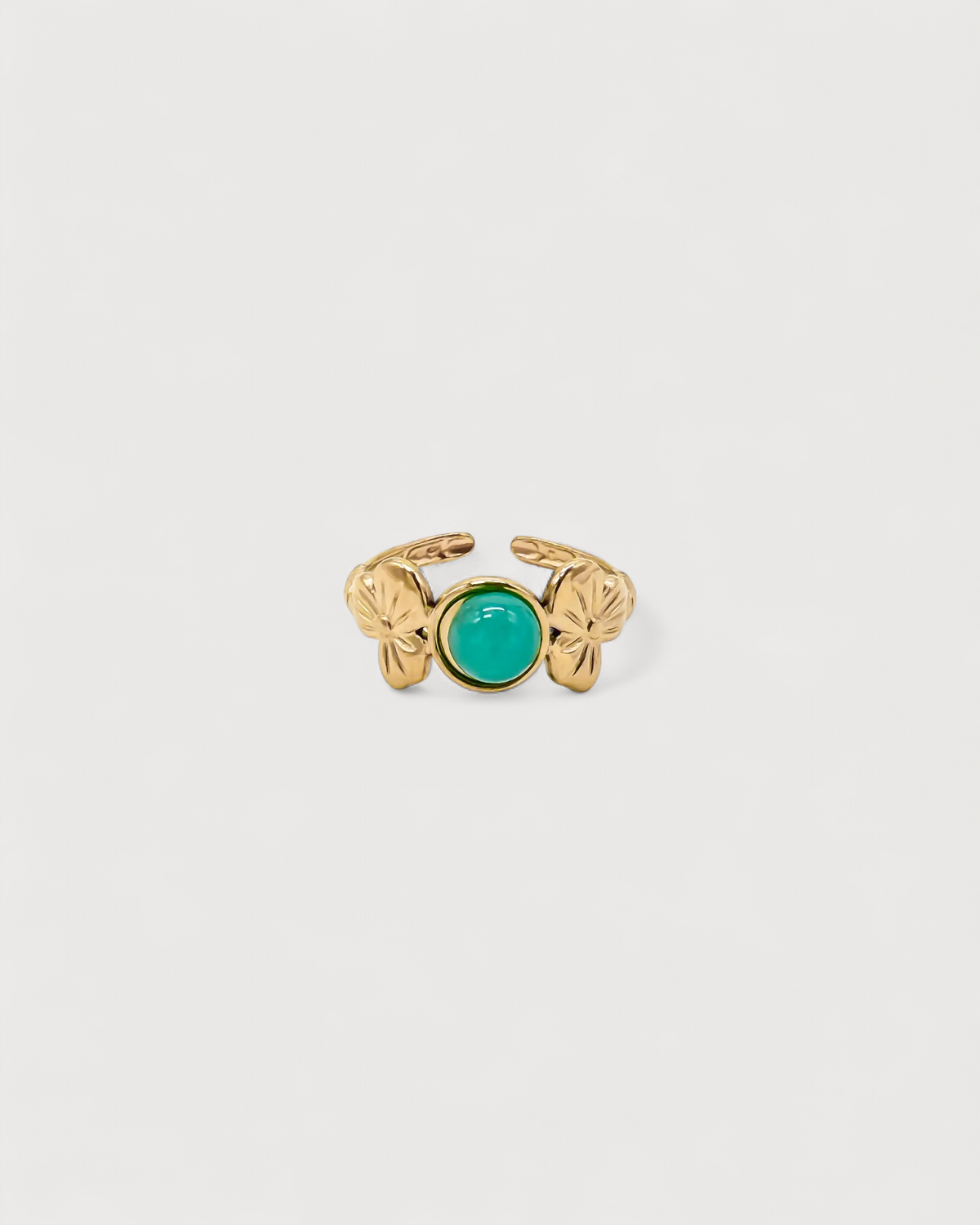 Flower Petal - Ring - Edelstahl - verstellbar