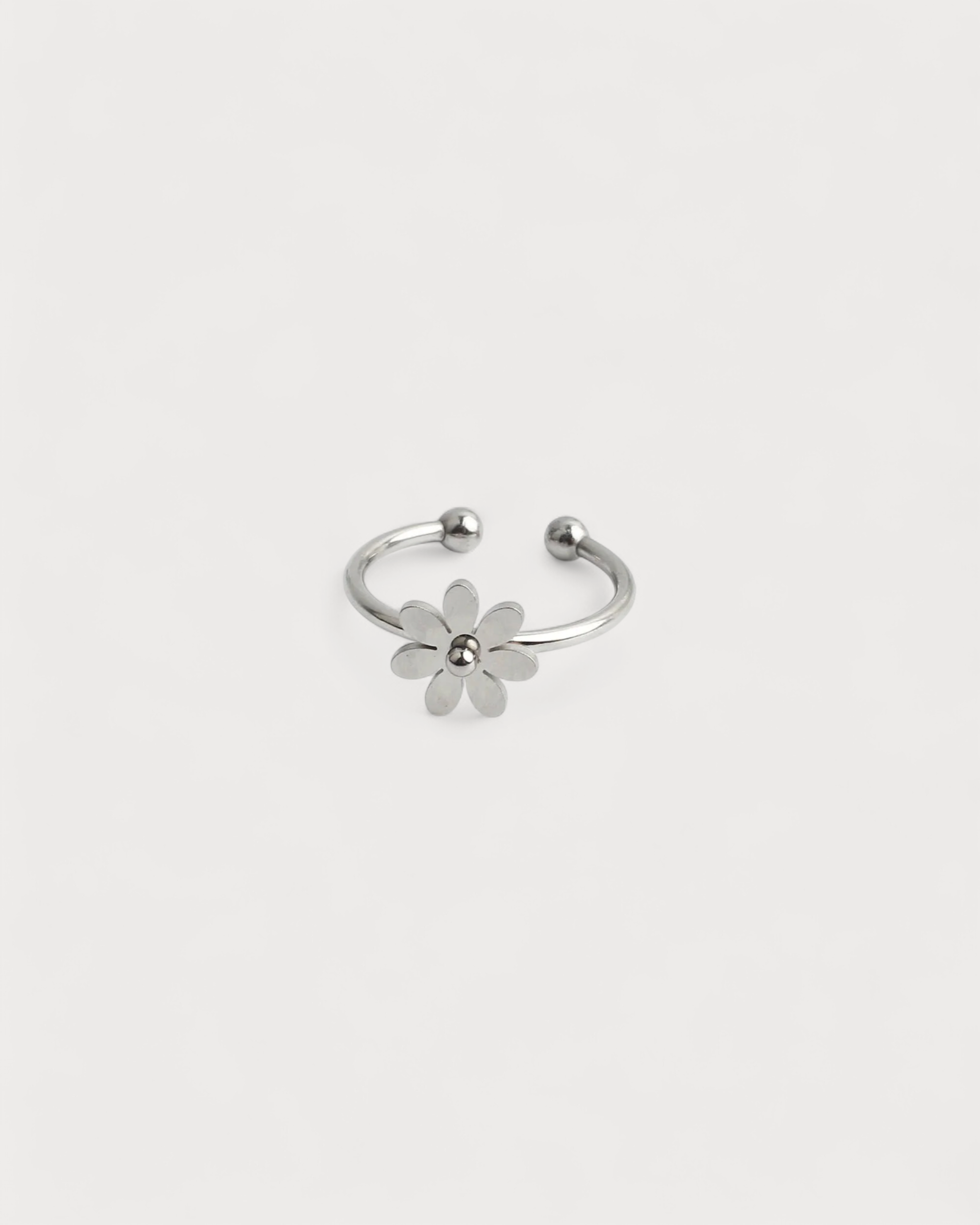 Bloom Flower - Ring - Edelstahl - verstellbar