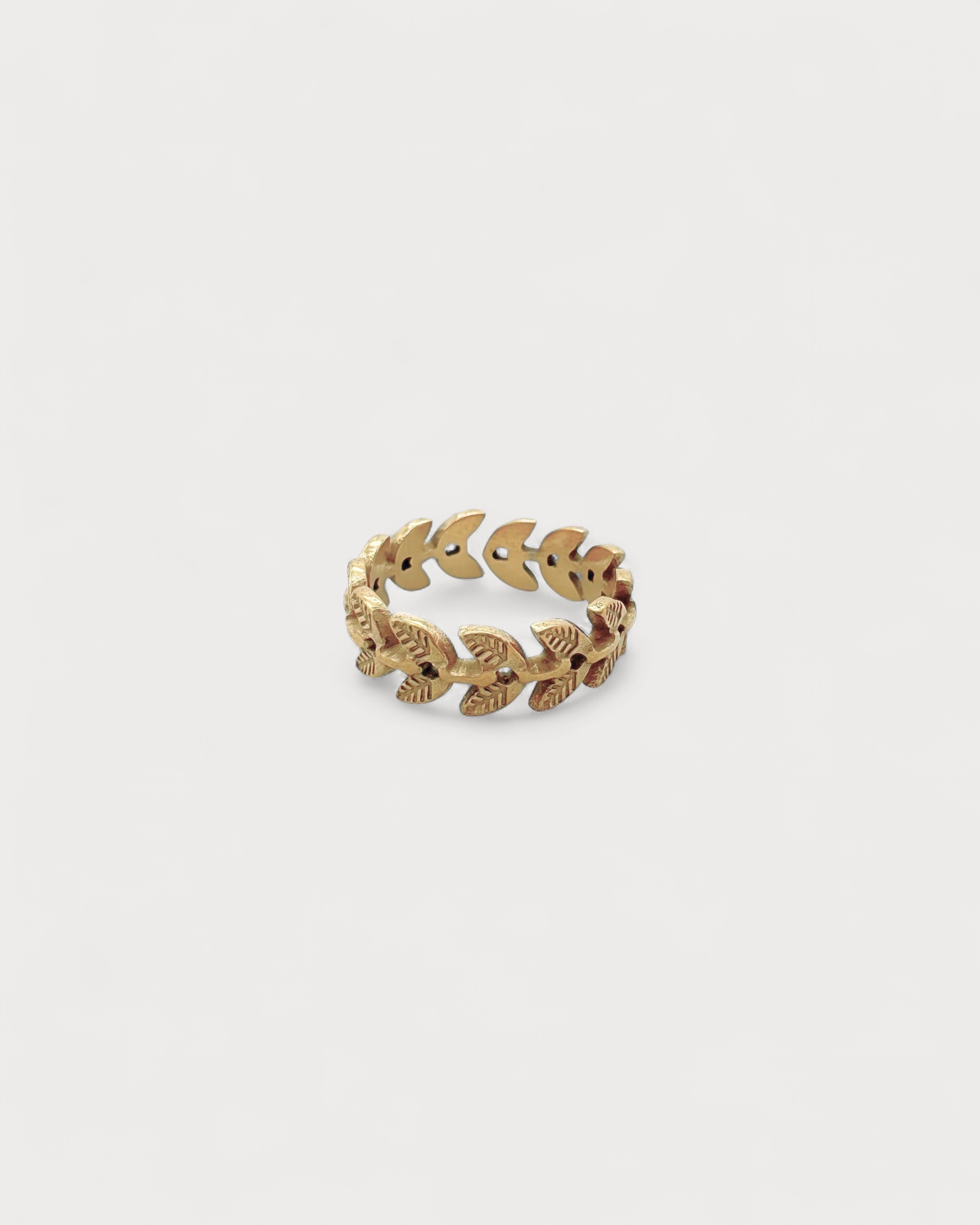 Round Leafs - Ring - Edelstahl