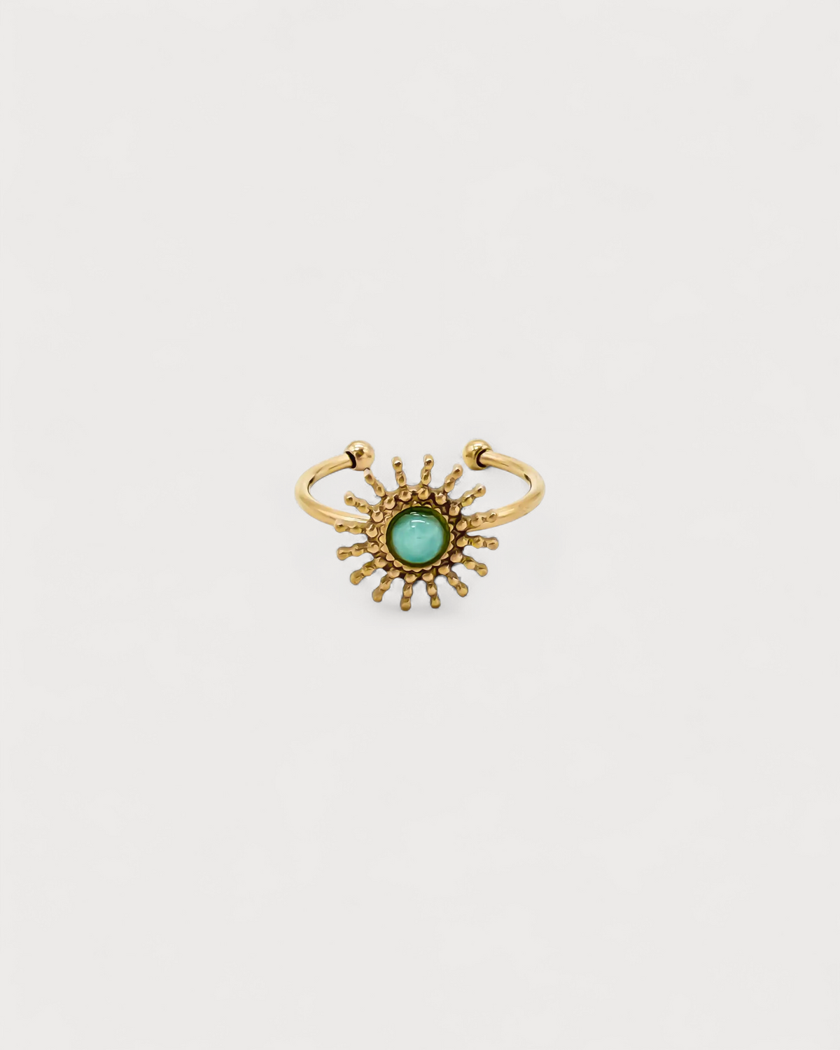 Sunny - Ring - Naturstein - Edelstahl - Tellable