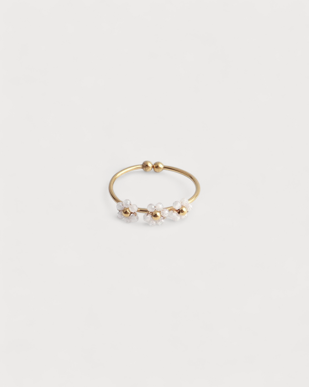 Camelia- Ring - Edelstahl - verstellbar