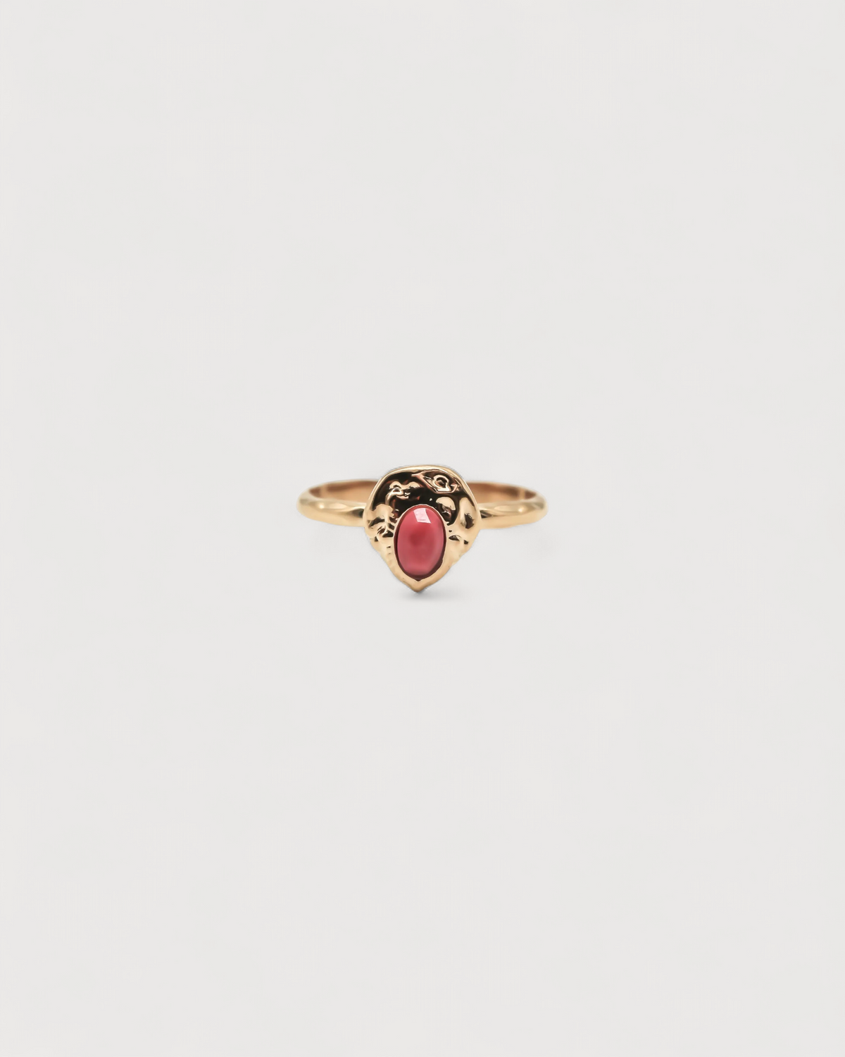 Liria - Ring - Naturstein - Edelstahl - Verstellbar