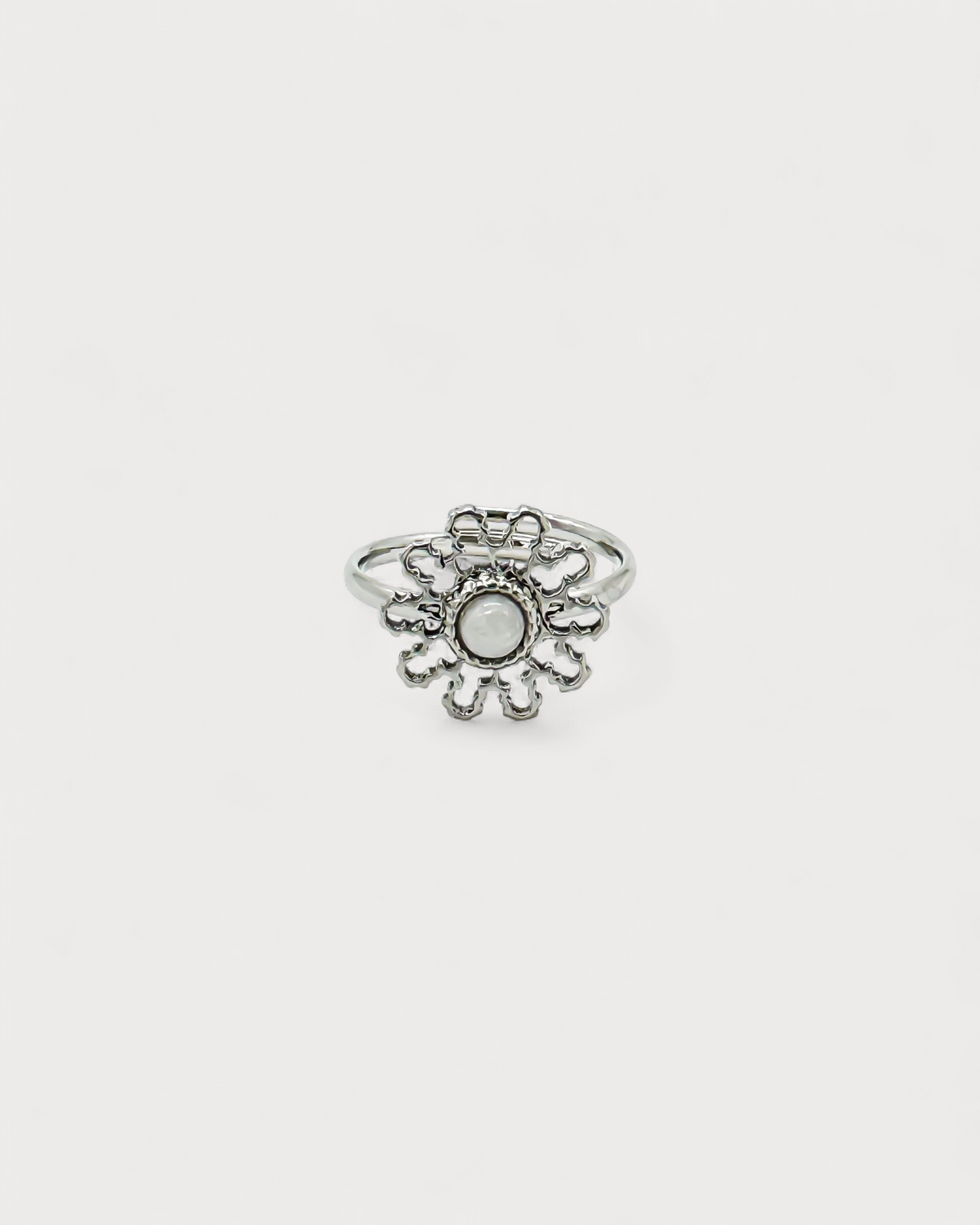 Flori - Ring - Edelstahl - Verstellbar