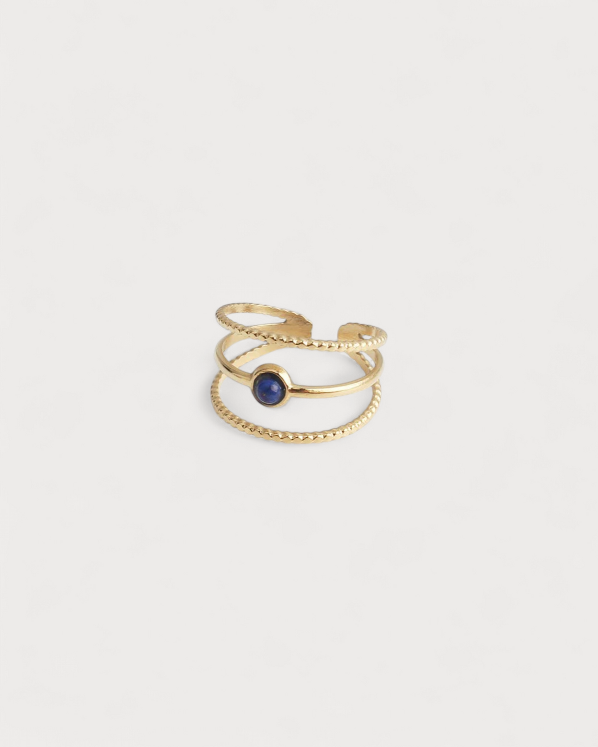 Aarya - Ring - Naturstein - Edelstahl - Verstellbar