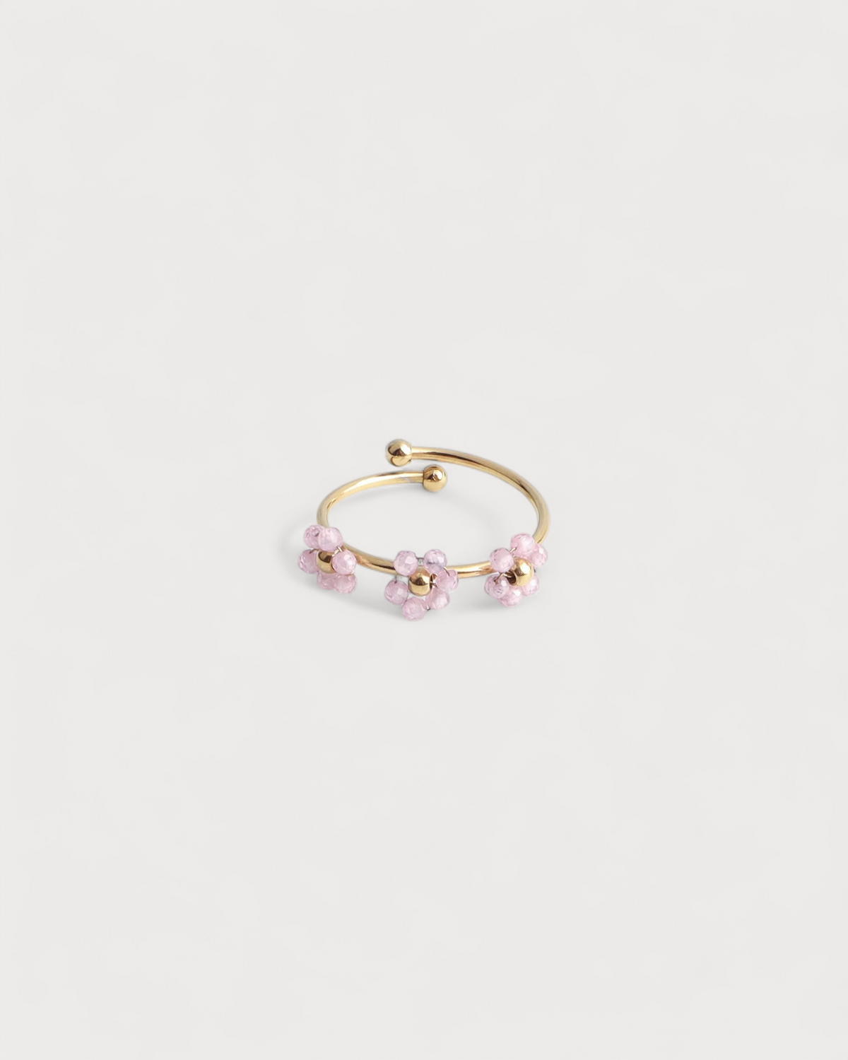 Camelia- Ring - Edelstahl - verstellbar