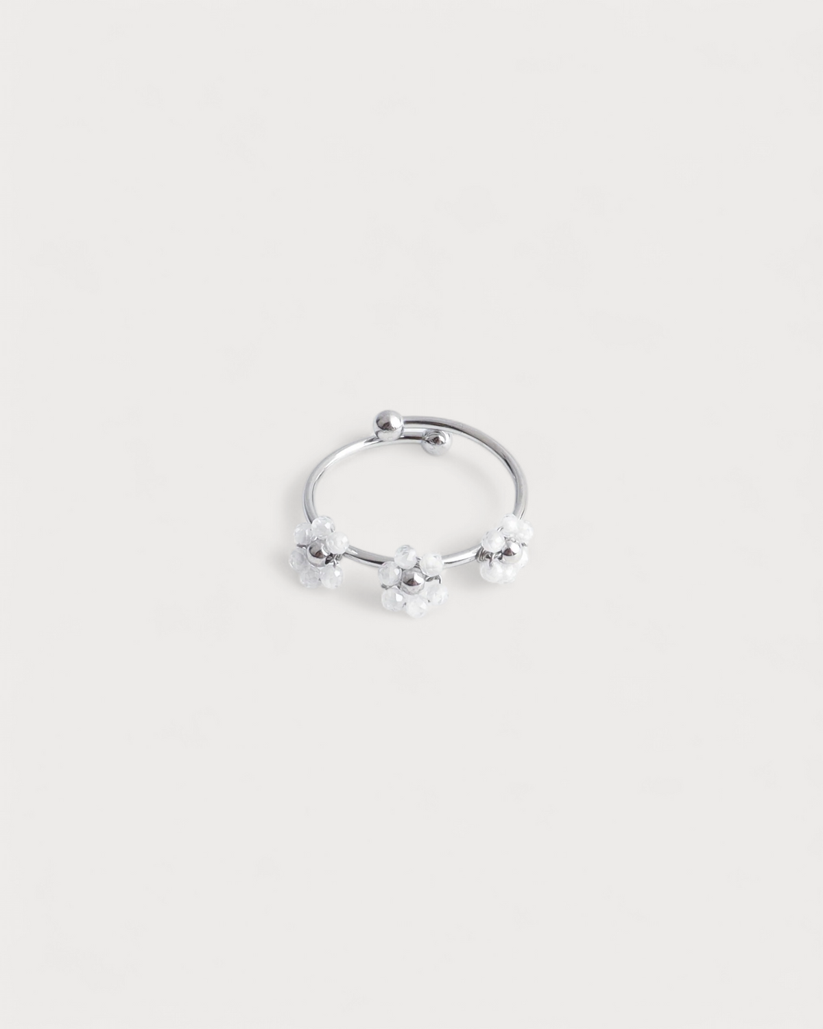 Camelia- Ring - Edelstahl - verstellbar