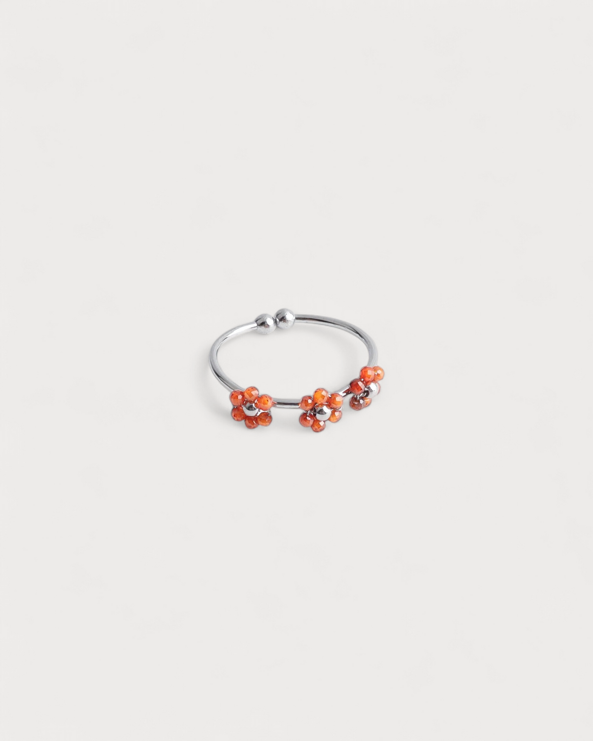 Camelia- Ring - Edelstahl - verstellbar