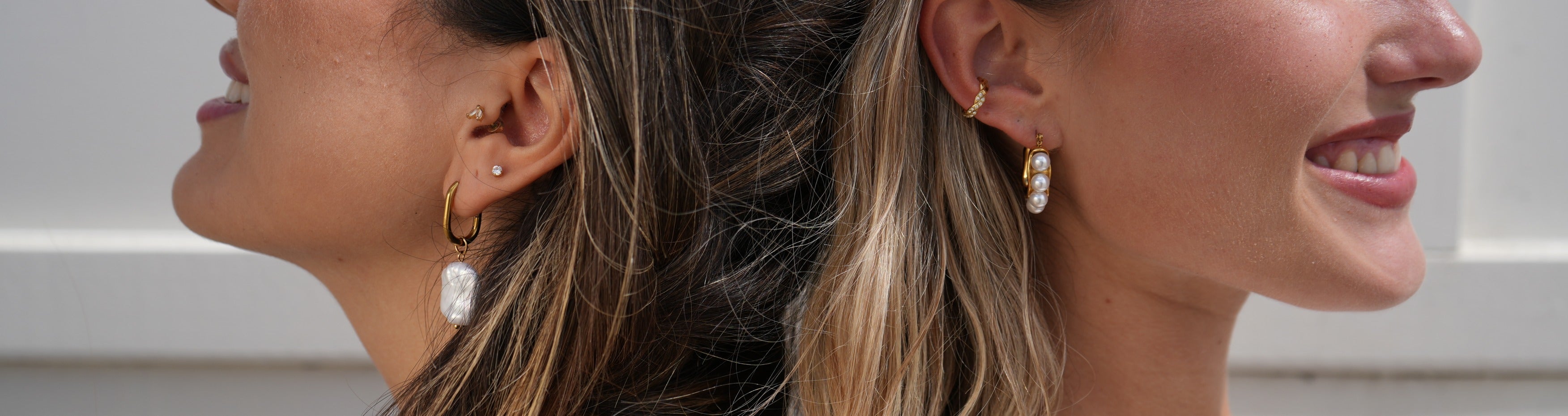 Ontdek de parel oorbellen van Notbranded.