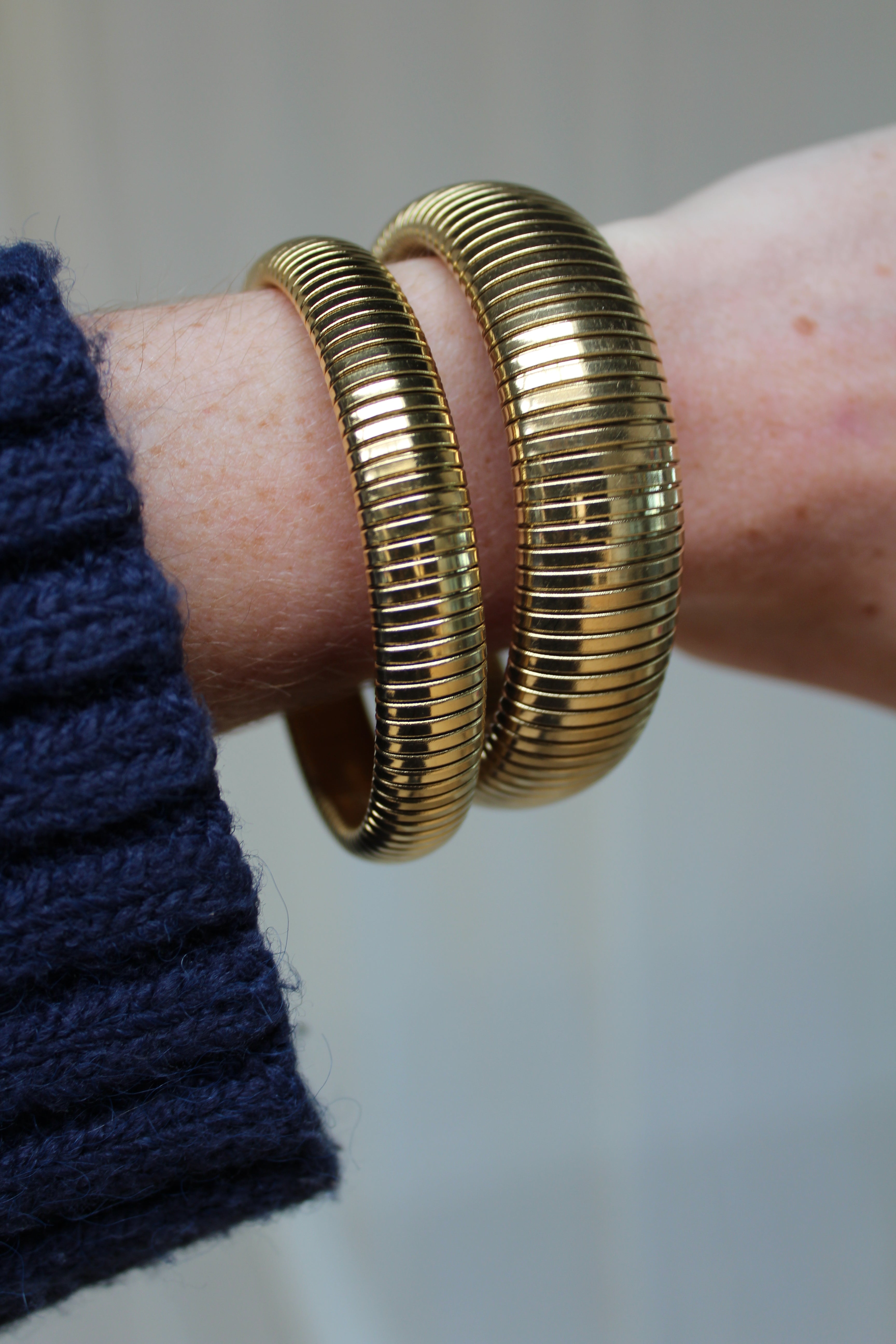 Goudkleurige bangle armband