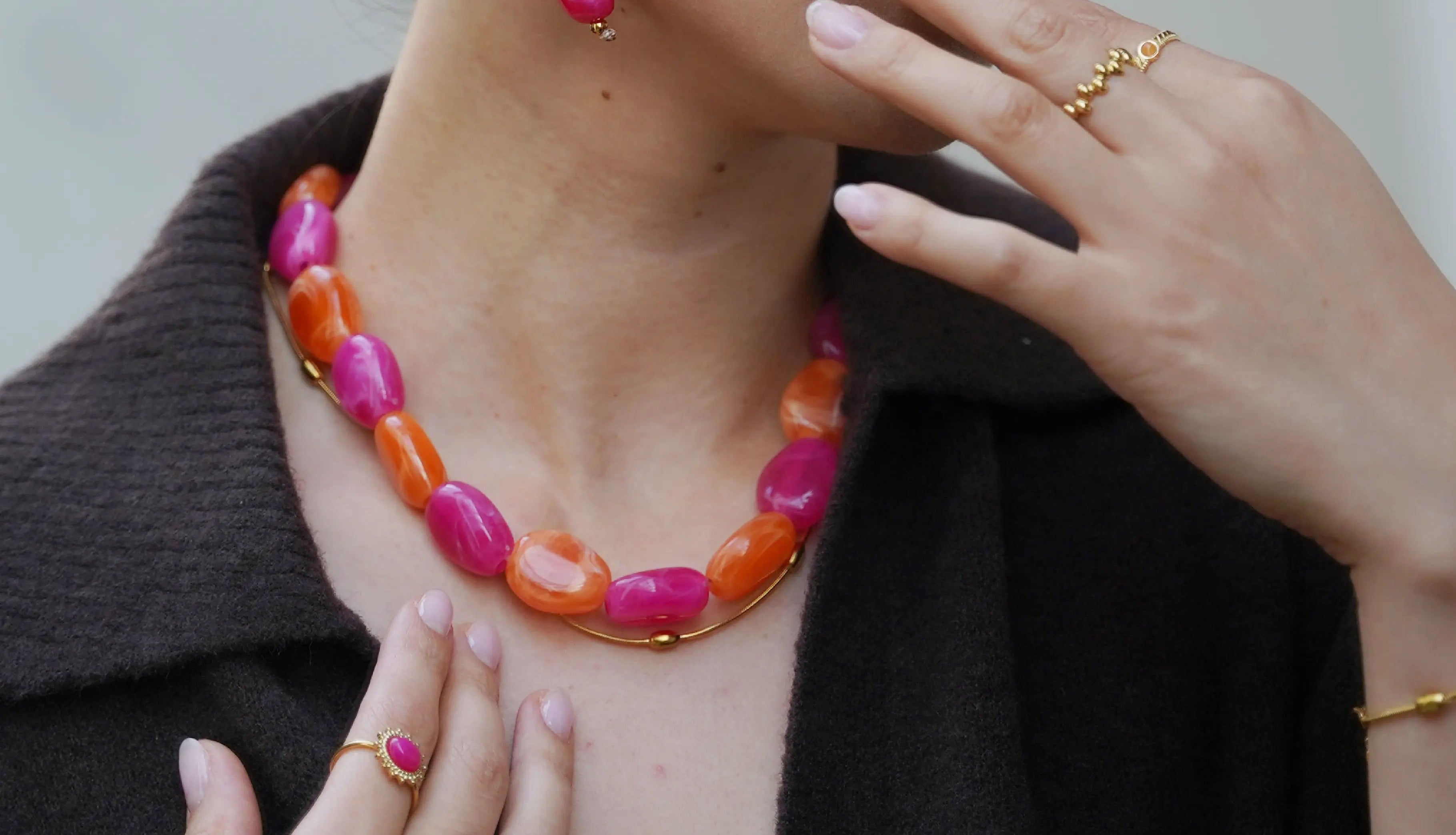 Oranje ketting