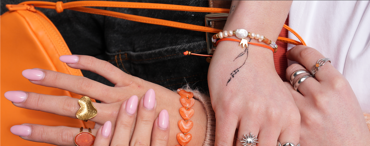Oranje armband